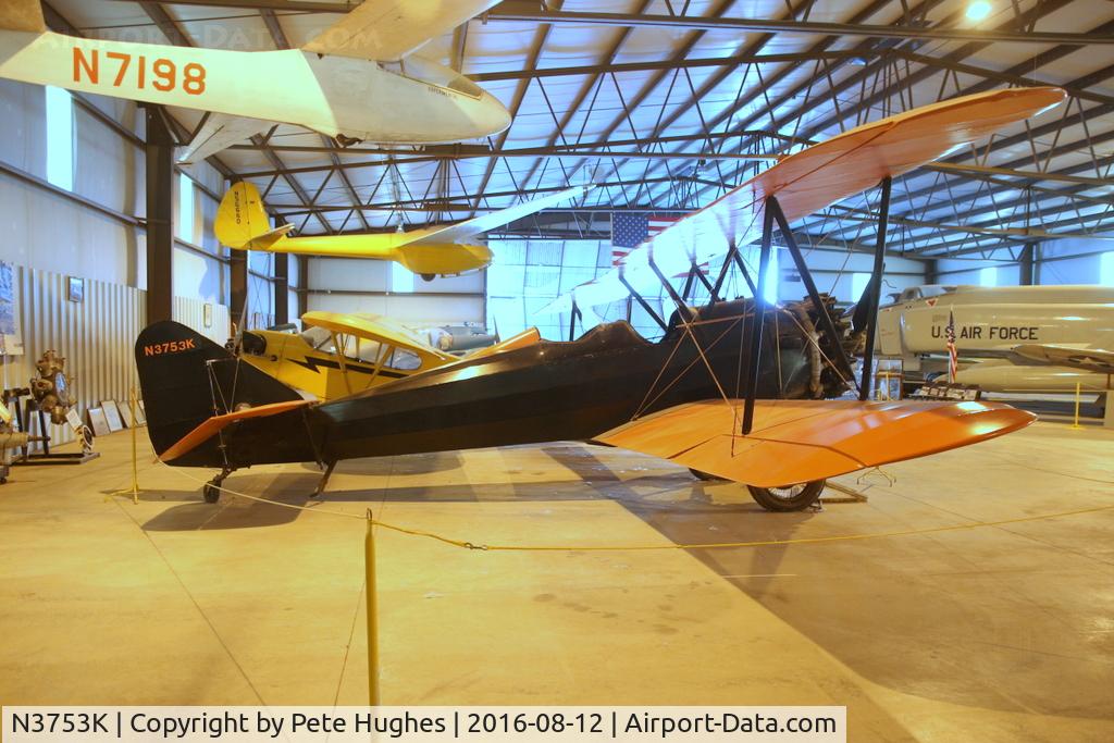 N3753K, 1928 Swallow Airplane Manufacturing Co Swallow C/N 963, N3753K, one time NC6065, Swallow cn 963 on display at the Eagle Air Museum, Bonanzaville North Dakota