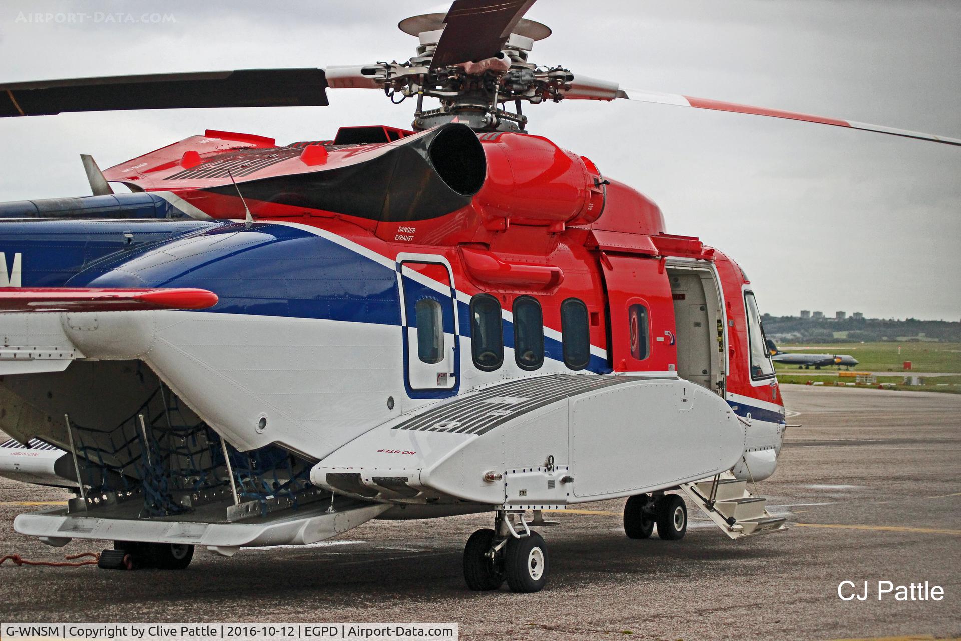 G-WNSM, 2014 Sikorsky S-92A C/N 920237, Parked at ABZ