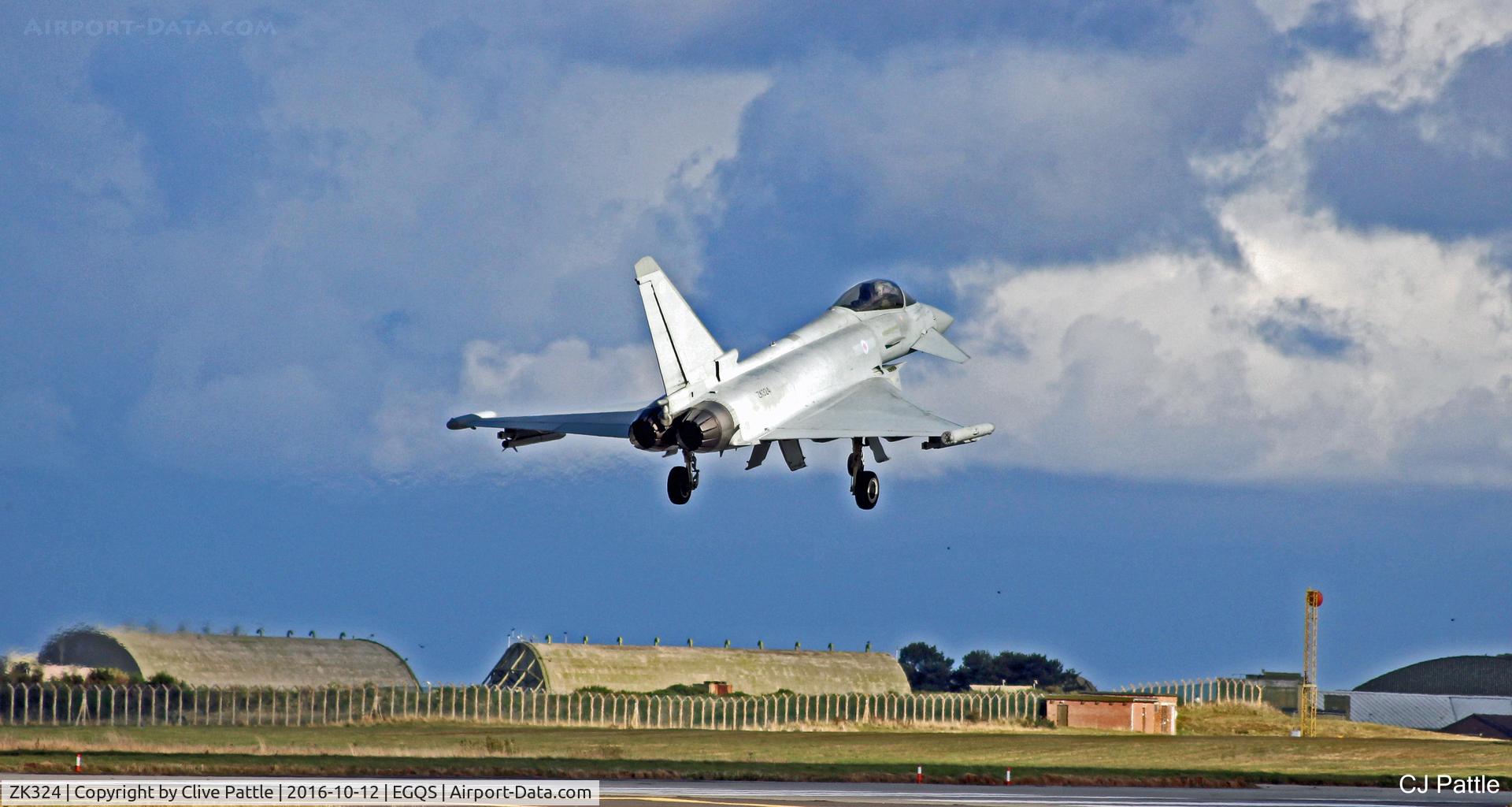 ZK324, 2011 Eurofighter EF-2000 Typhoon FGR4 C/N BS085/324, Coded 'EI' with the resident 6 Sqn RAF -  Seen in action at RAF Lossiemouth EGQS during Ex Joint Warrior 16-2