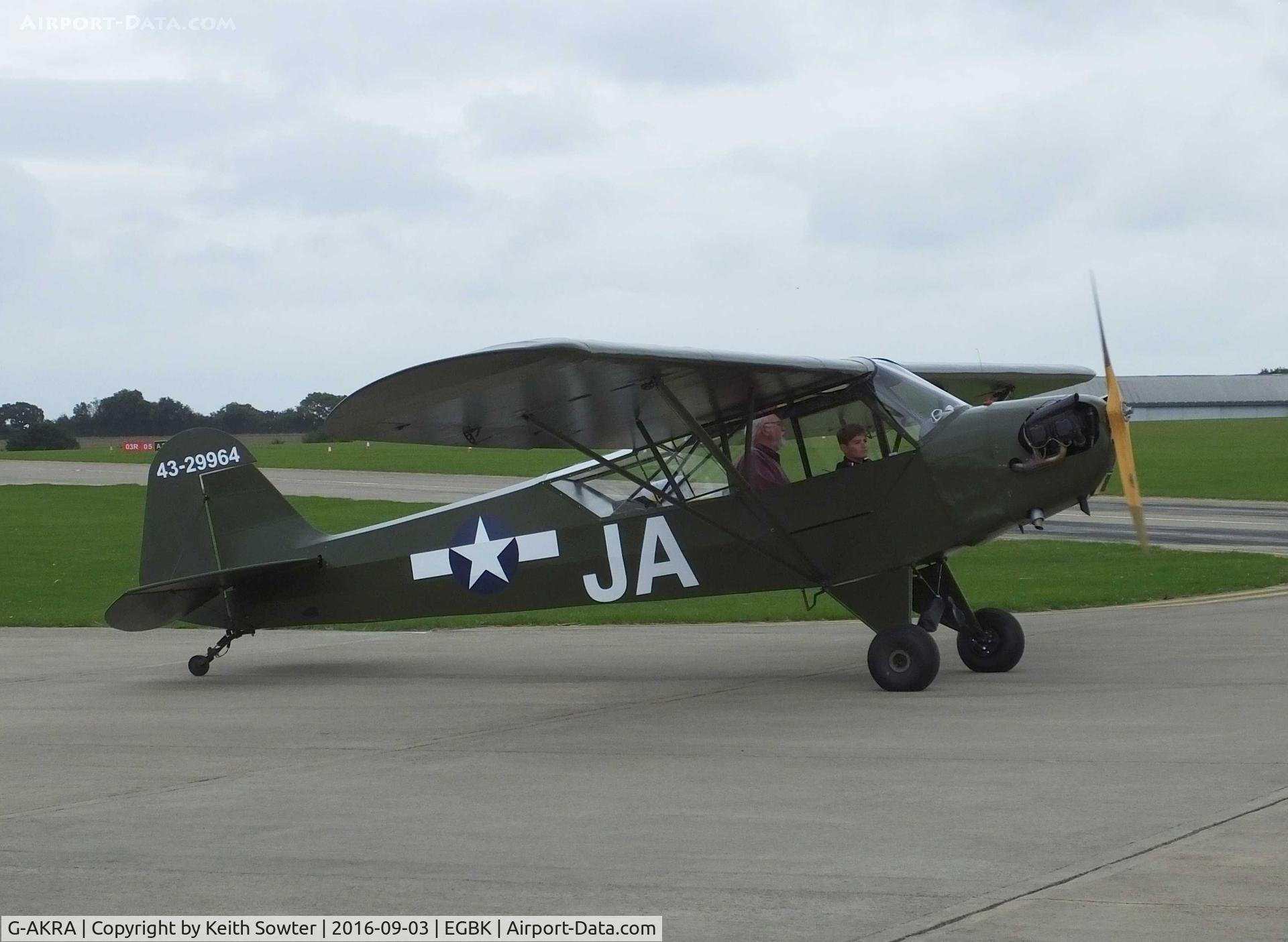G-AKRA, 1944 Piper L-4H Grasshopper (J3C-65D) C/N 11255, LAA FLY-IN
