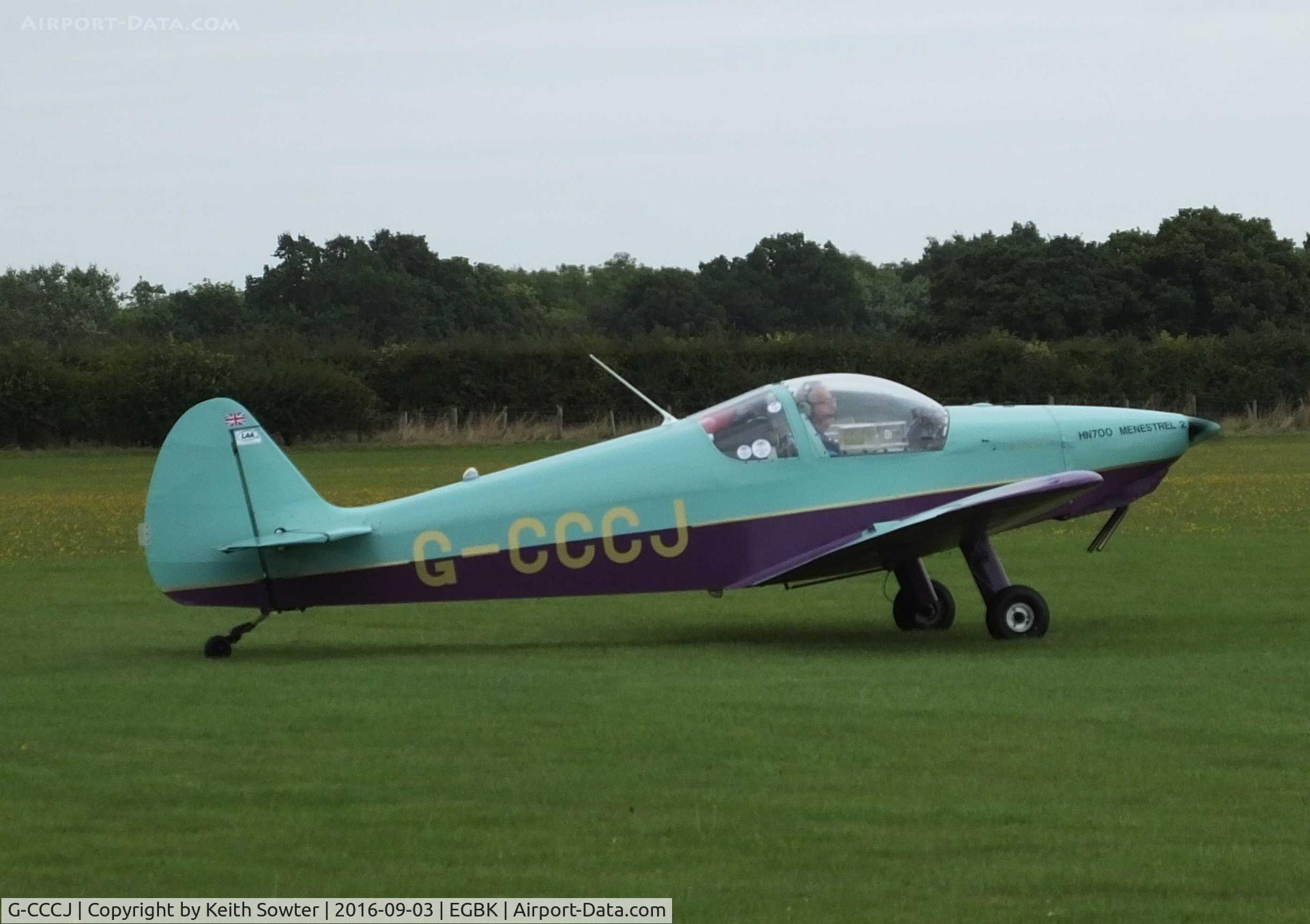 G-CCCJ, 2003 Nicollier HN-700 Menestrel II C/N PFA 217-13707, LAA FLY-IN