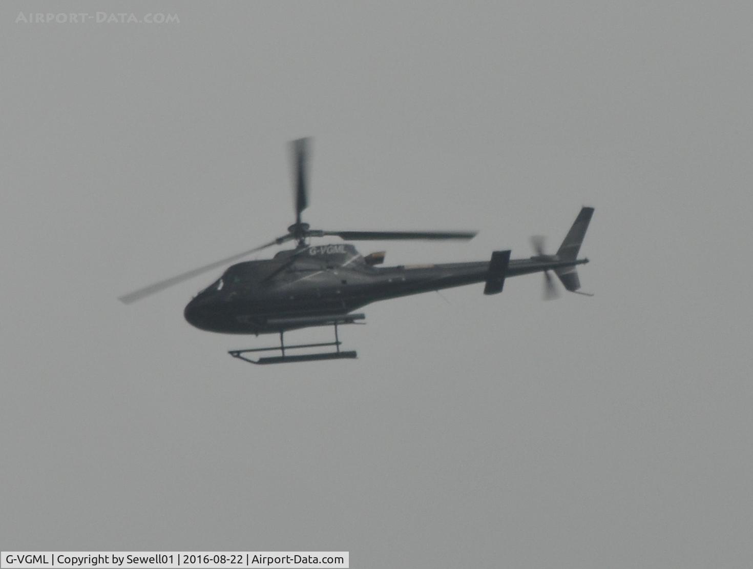 G-VGML, 2014 Airbus Helicopters AS-350B-3 Ecureuil C/N 7935, Overhead