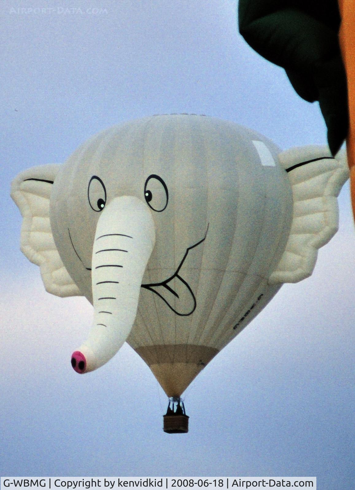 G-WBMG, 1993 Cameron Balloons Ltd CAMERON N ELE-90 C/N 3086, Lifting off at the 1996 Albuquerque Balloon Fiesta.