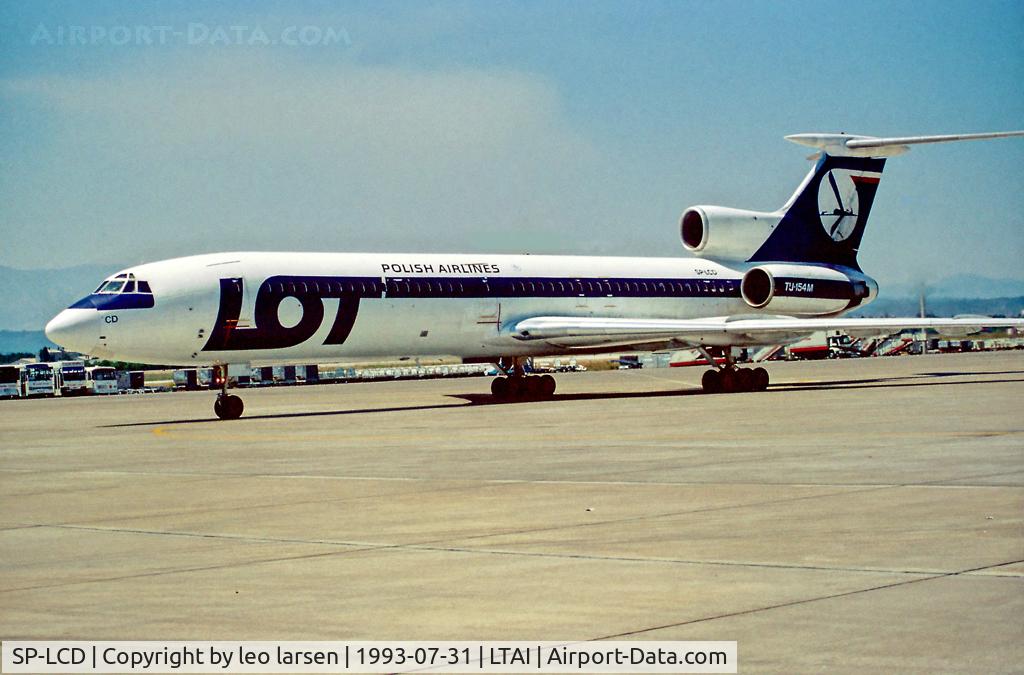 SP-LCD, 1987 Tupolev Tu-154M C/N 87A755, Antalya 31.7.93