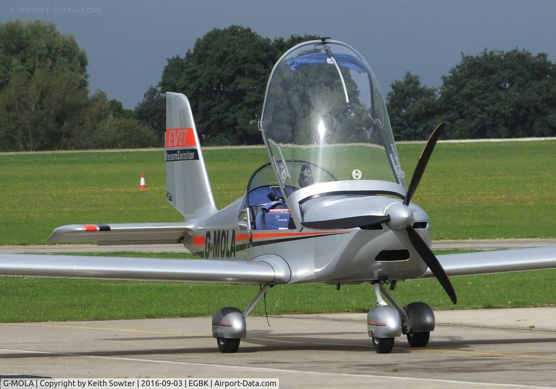 G-MOLA, 2012 Cosmik EV-97 TeamEurostar UK C/N 3937, LAA Fly-I