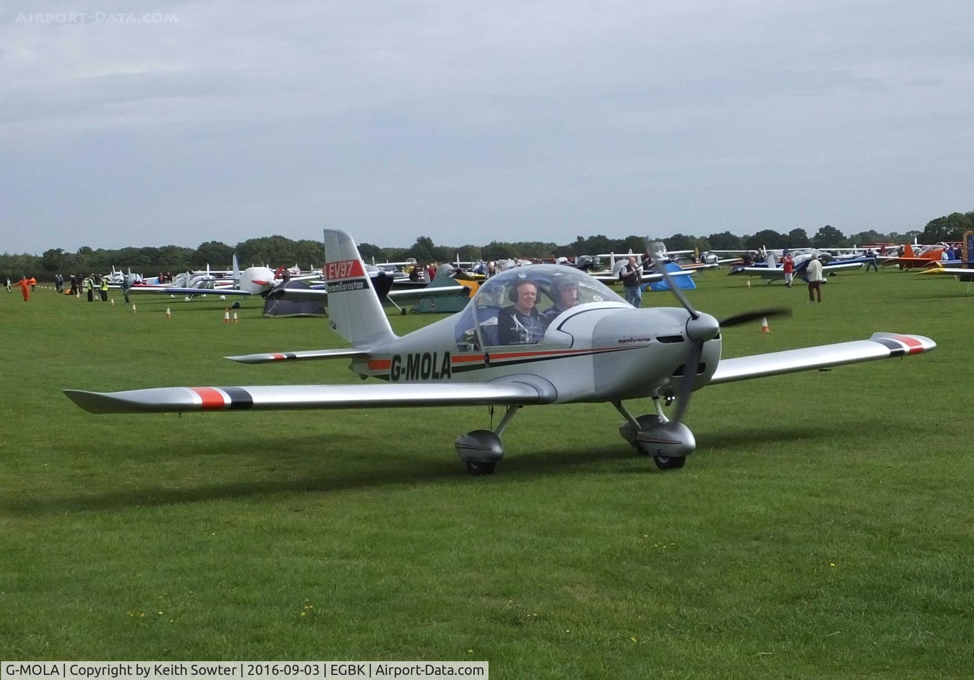 G-MOLA, 2012 Cosmik EV-97 TeamEurostar UK C/N 3937, LAA Fly-In