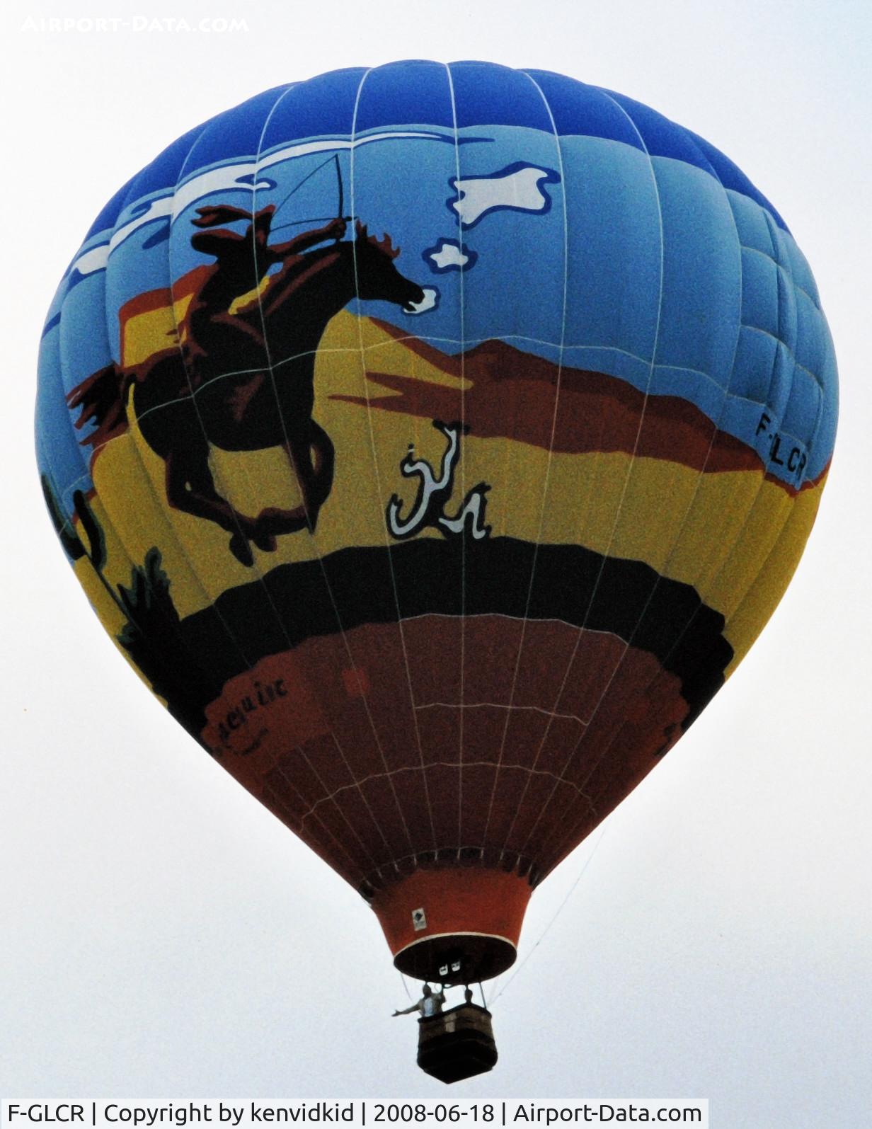 F-GLCR, Manuf.frse Montgolfiere RAVEN EUROPE FS 57 A C/N E-286, Lifting off at the 1996 Albuquerque Balloon Fiesta.