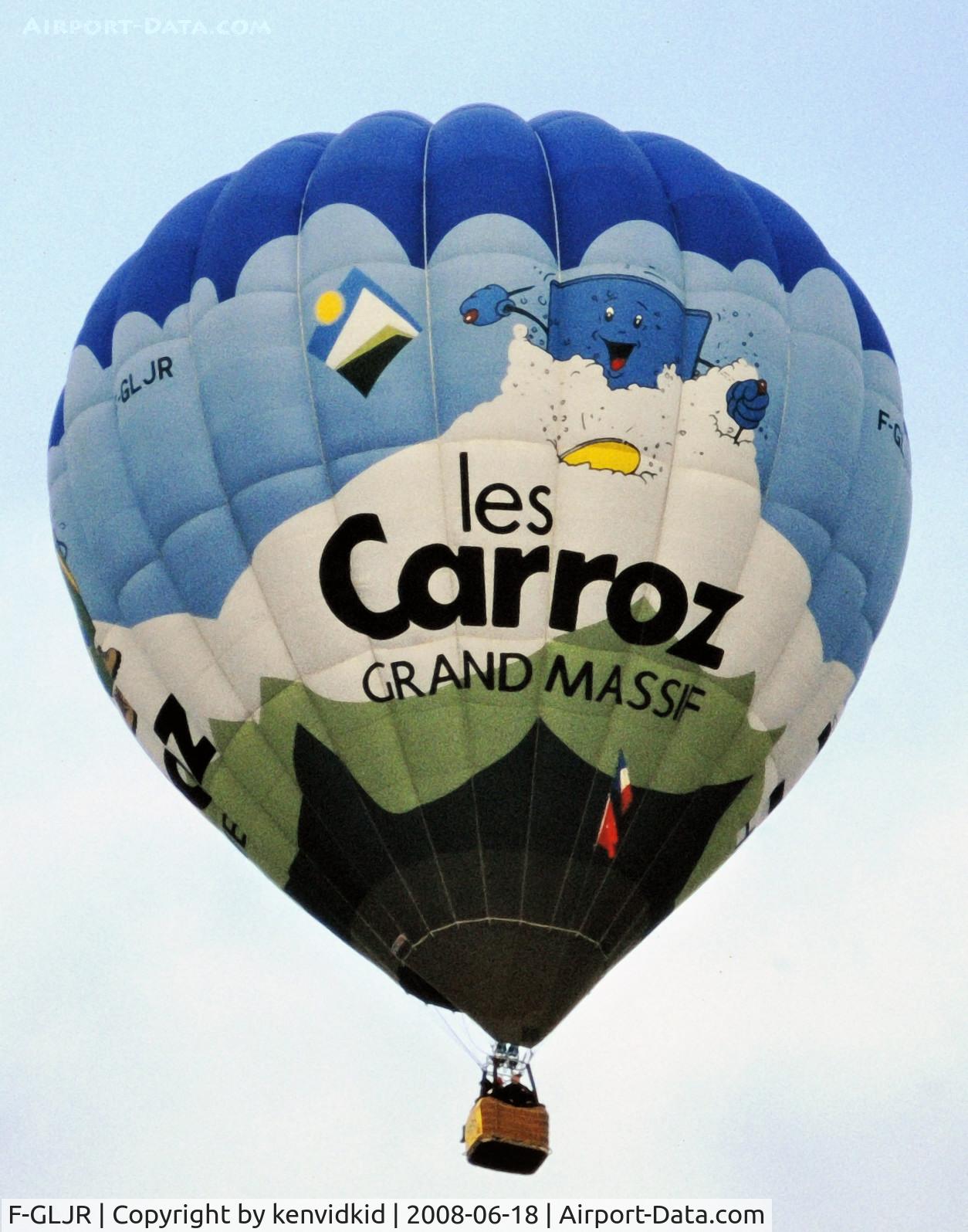 F-GLJR, Cameron Balloons A-105 C/N 3367, Lifting off at the 1996 Albuquerque Balloon Fiesta.