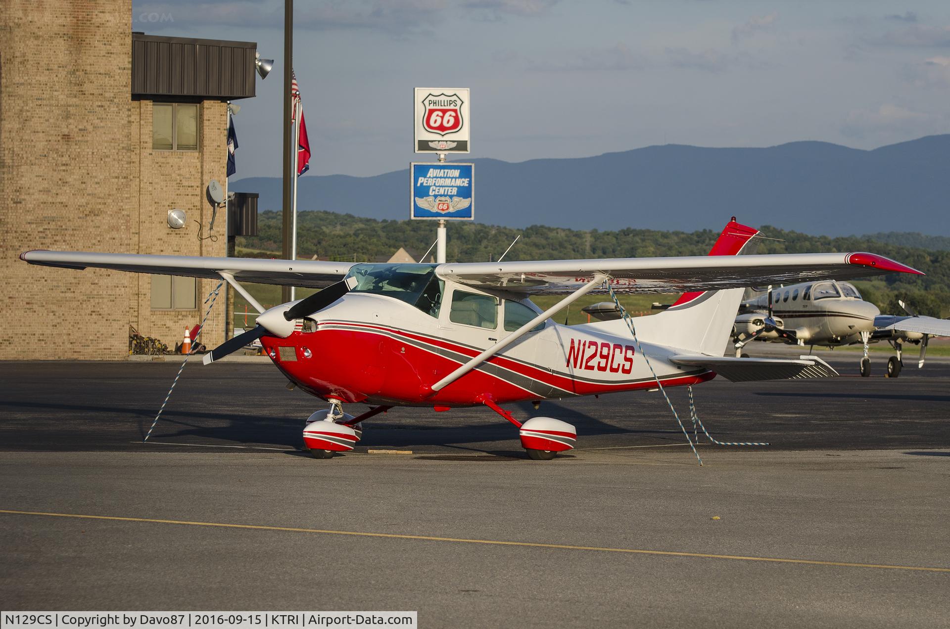 N129CS, 1975 Cessna 182P Skylane C/N 18264167, Parked at Tri-Cities Airport (KTRI).