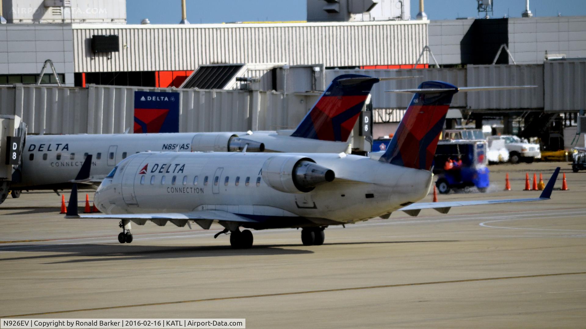 N926EV, 2003 Bombardier CRJ-200ER (CL-600-2B19) C/N 7843, Taxi Atlnata
