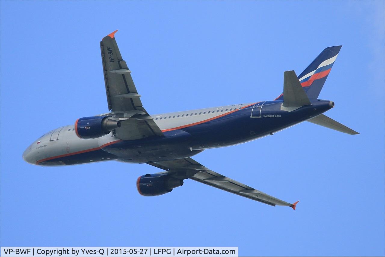 VP-BWF, 2003 Airbus A320-214 C/N 2144, Airbus A320-214, Take-off Rwy 27L, Roissy Charles De Gaulle Airport (LFPG-CDG)
