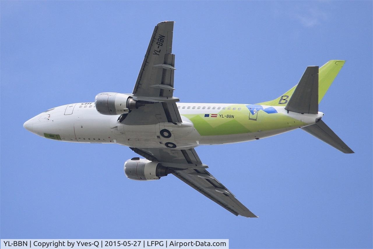YL-BBN, 1992 Boeing 737-522 C/N 26683, Boeing 737-522, Take off Rwy 27L, Roissy Charles De Gaulle Airport (LFPG-CDG)