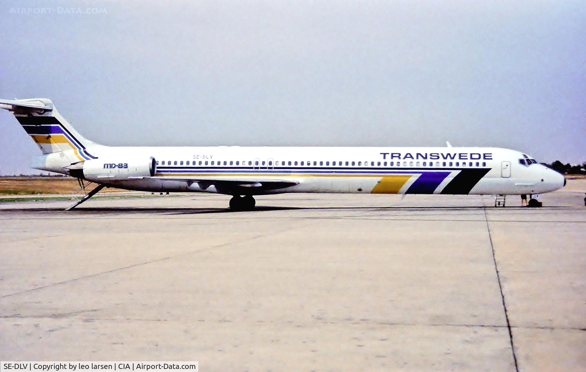 SE-DLV, 1992 McDonnell Douglas MD-83 (DC-9-83) C/N 49965, Rom Ciampino  2.8.93