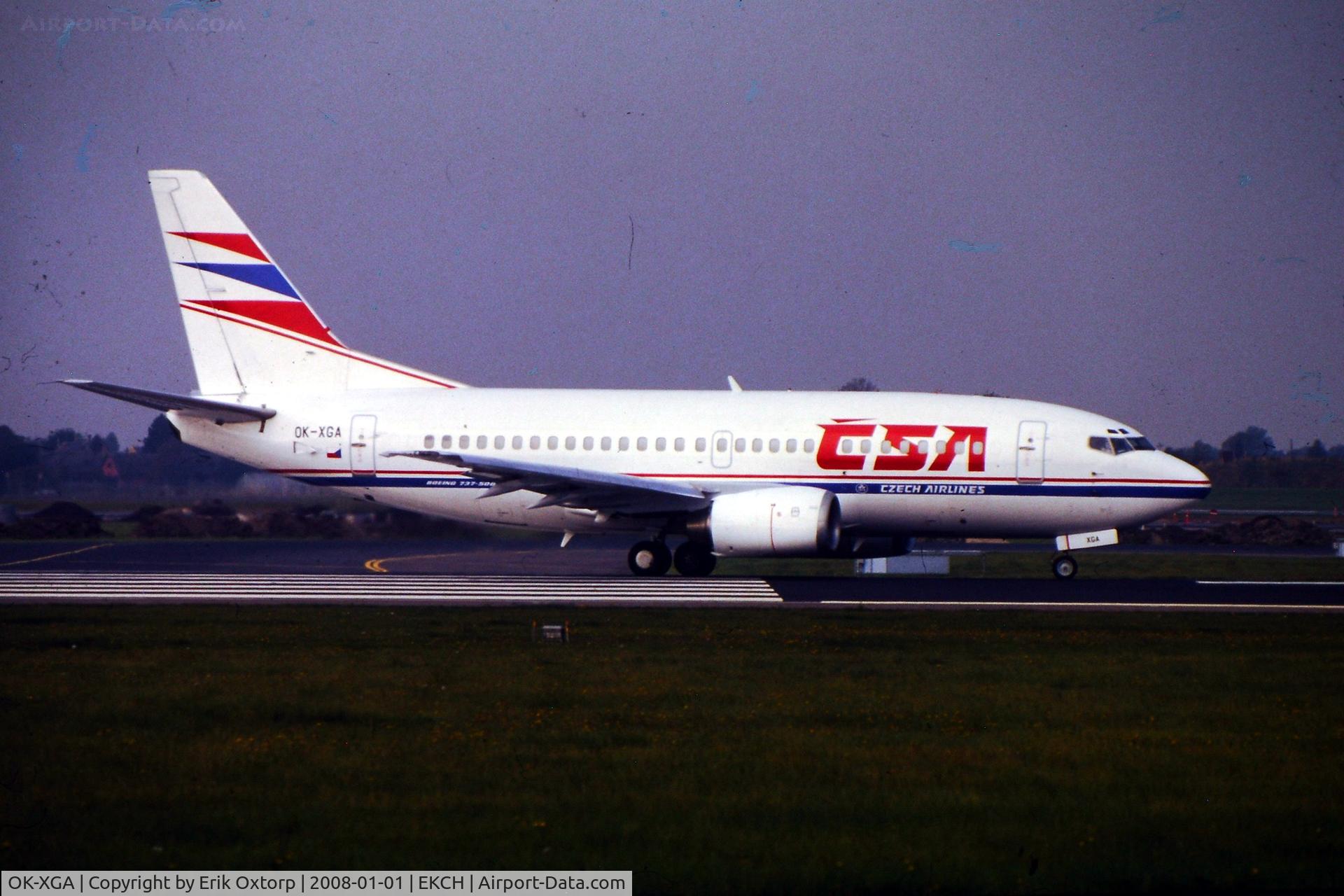 OK-XGA, 1992 Boeing 737-55S C/N 26539, OK-XGA CPH SEP98