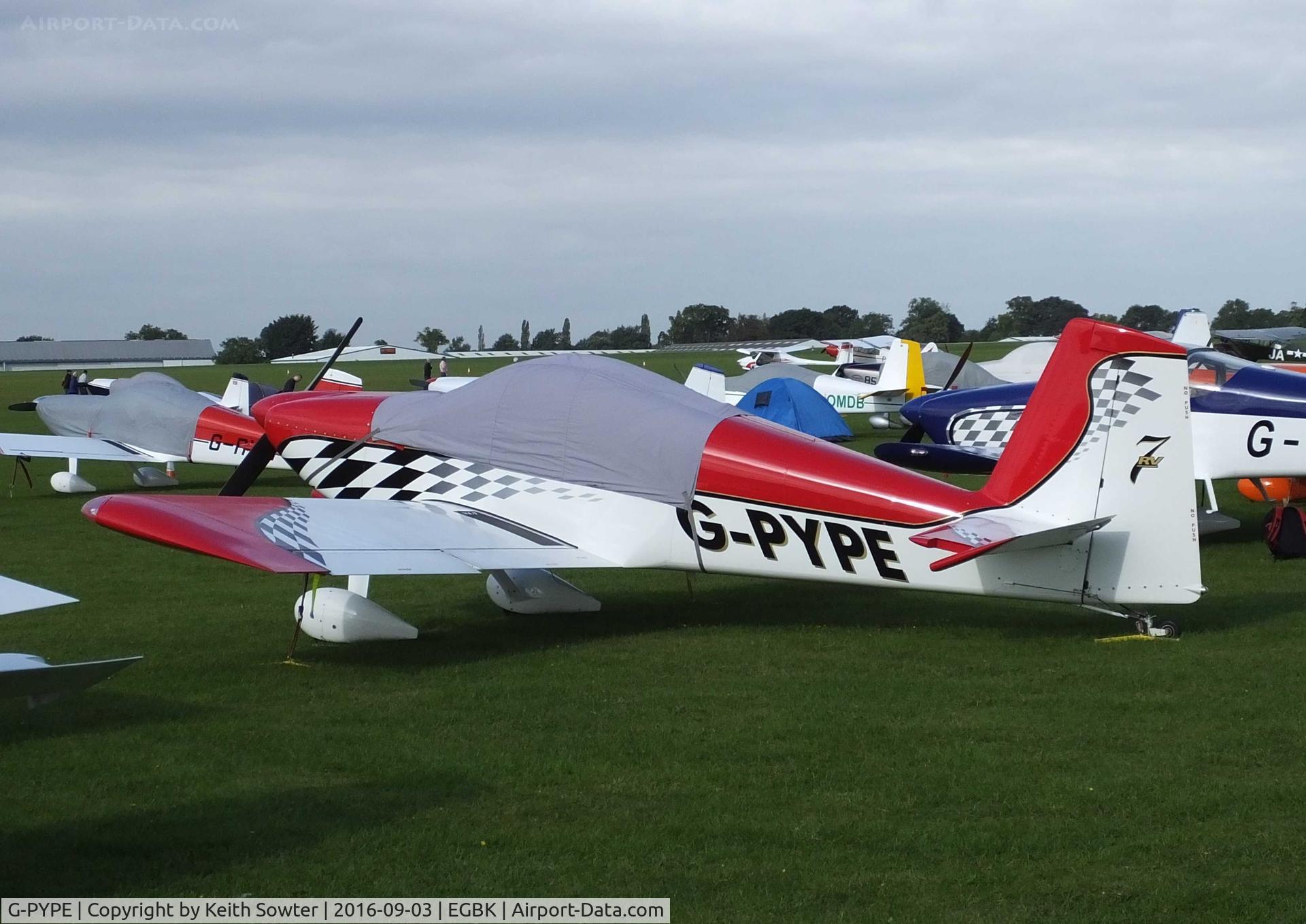 G-PYPE, 2007 Vans RV-7 C/N PFA 323-14398, LAA FLY-IN