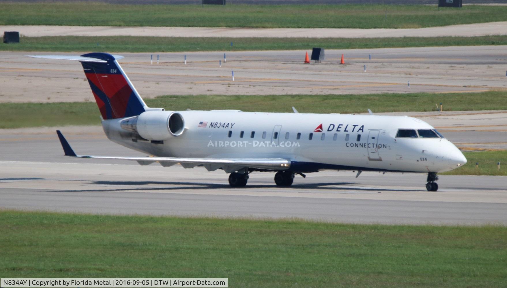 N834AY, 2005 Bombardier CRJ-200LR (CL-600-2B19) C/N 8034, Delta Connection