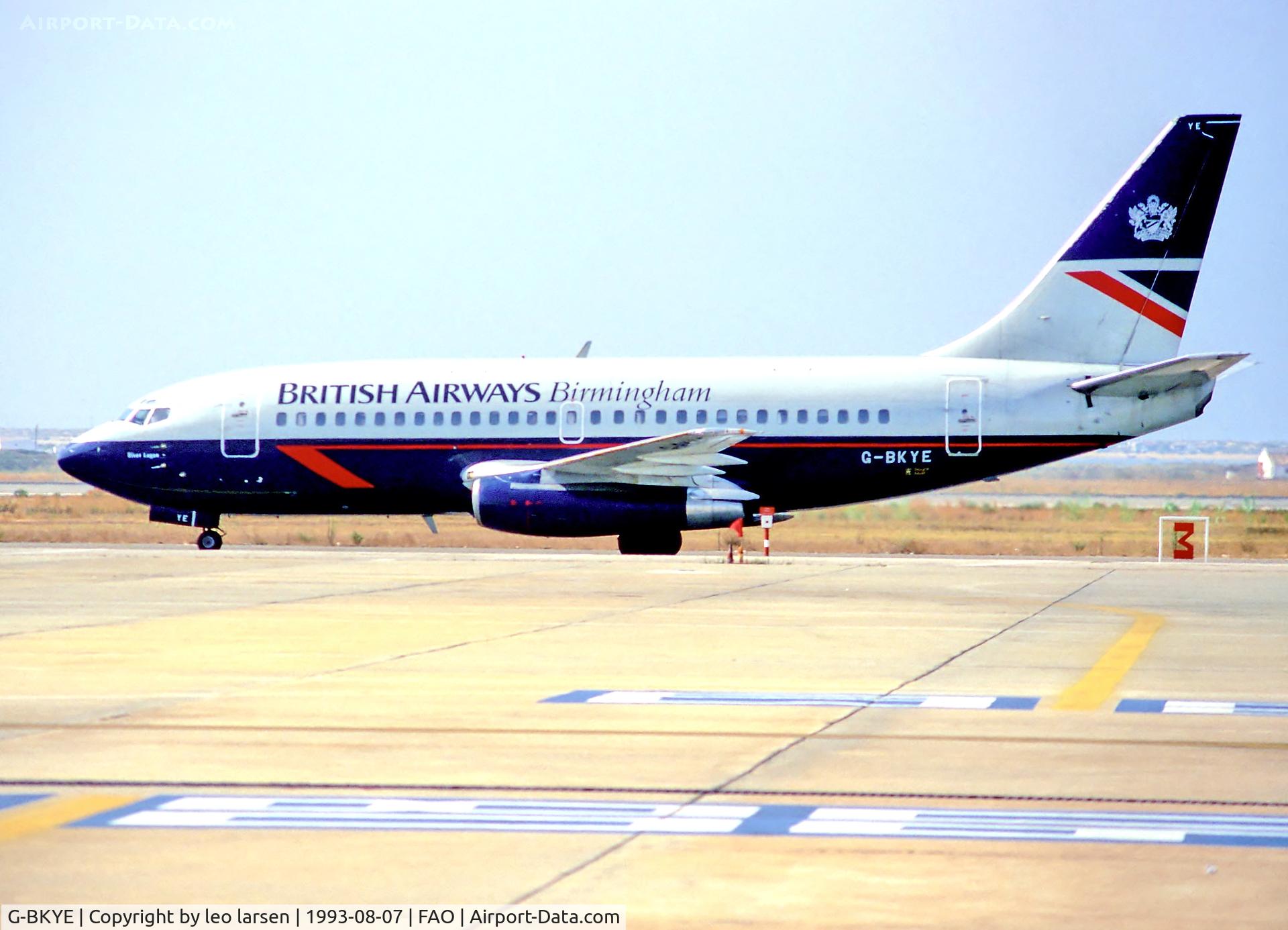 G-BKYE, 1984 Boeing 737-236 C/N 23163, Faro 7.8.93