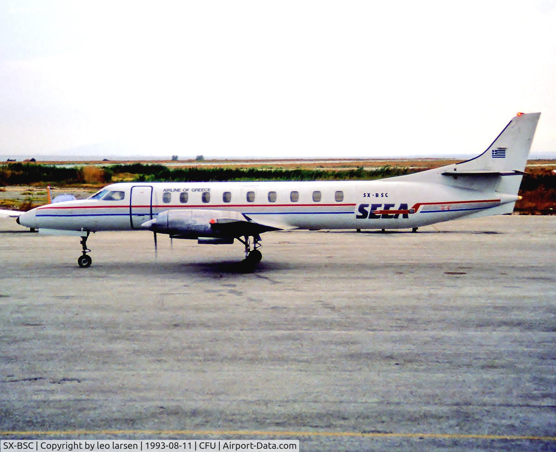 SX-BSC, 1979 Swearingen SA-226TC Metro II C/N TC-301, Corfu 11.8.93
