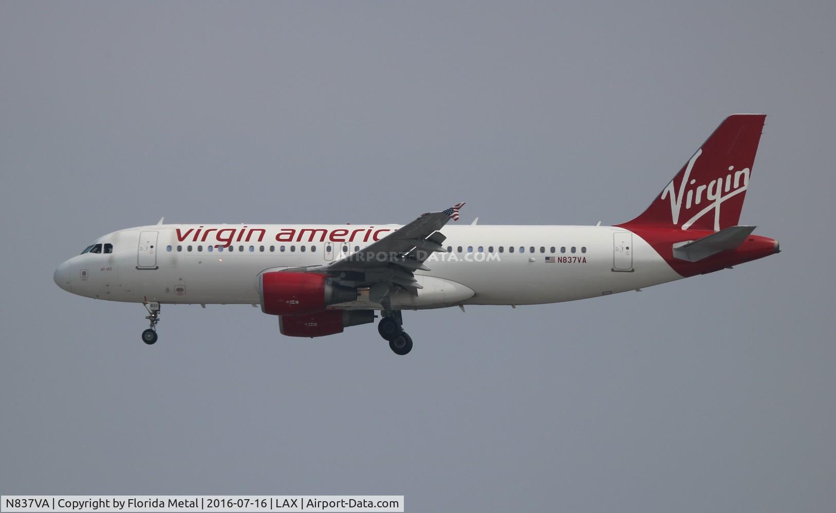 N837VA, 2010 Airbus A320-214 C/N 4558, Virgin American