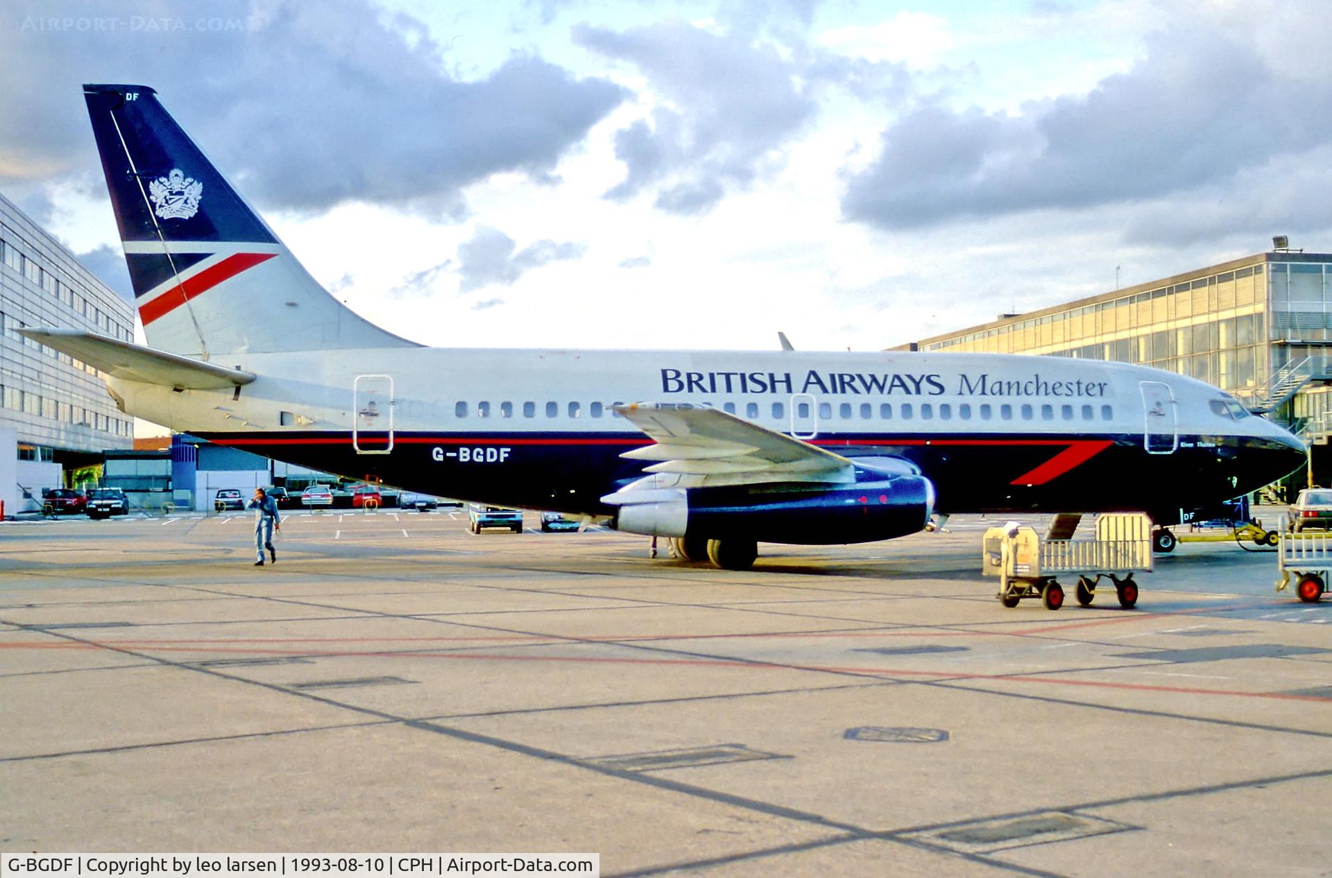 G-BGDF, 1980 Boeing 737-236 C/N 21795, Copenhagen 10.8.93
