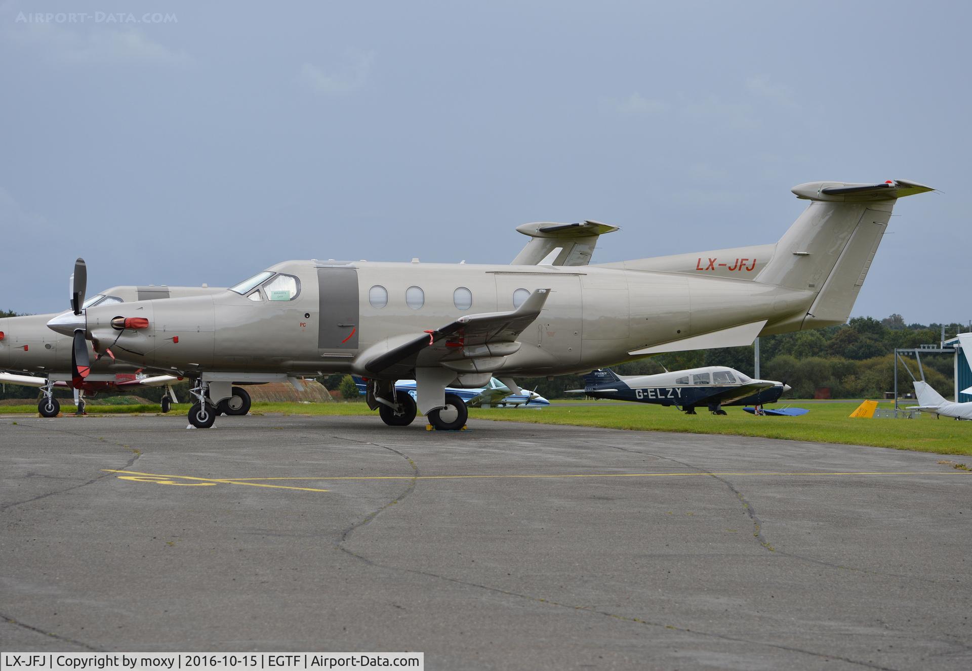 LX-JFJ, 2005 Pilatus PC-12/45 C/N 678, Pilatus PC12/45 at Fairoaks.
