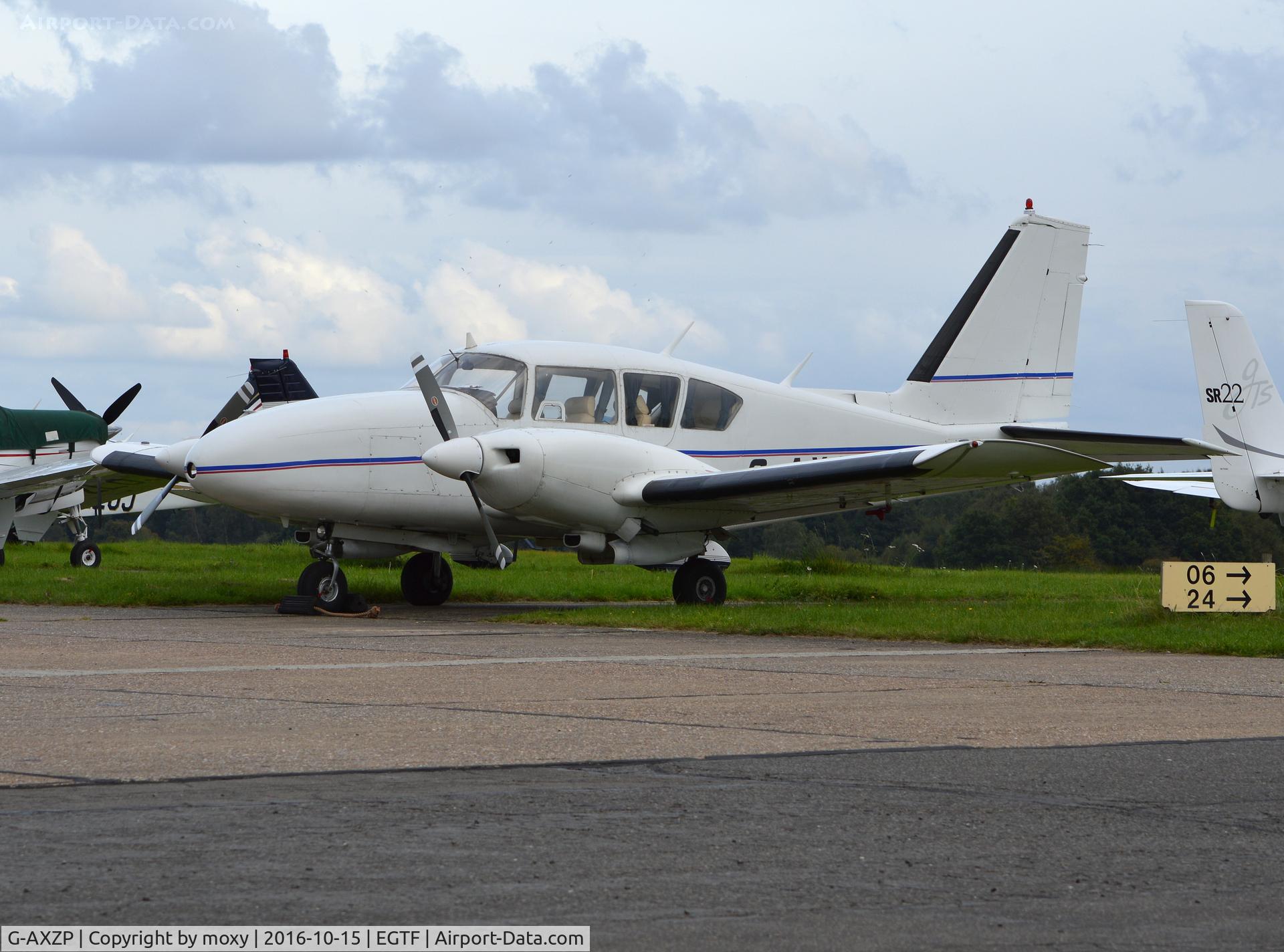 G-AXZP, 1970 Piper PA-E23-250 Aztec C/N 27-4464, Piper PA-23-250 Aztec at Fairoaks.