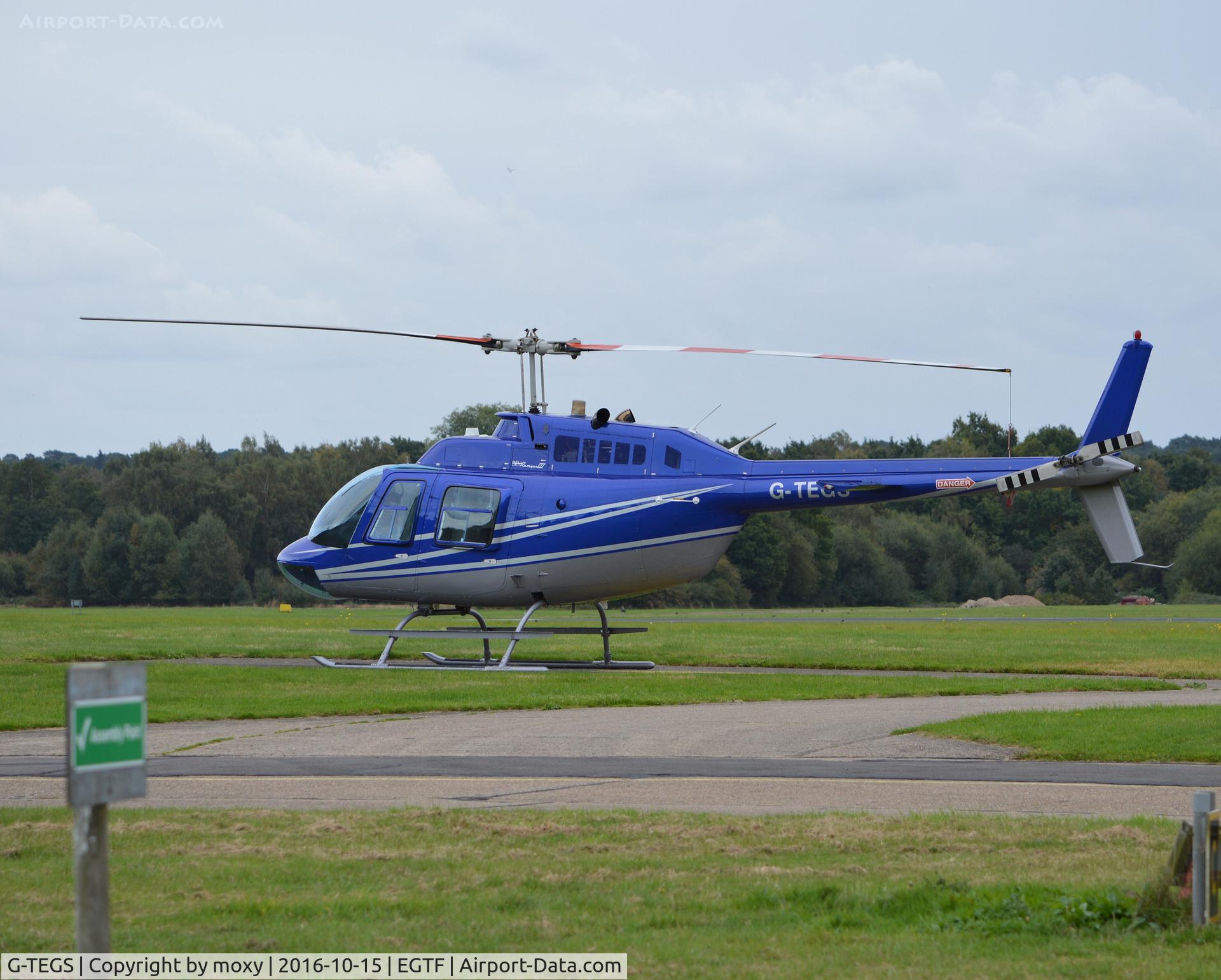G-TEGS, 2007 Bell 206B JetRanger III C/N 4622, Bell 206B JetRanger III at Fairoaks.
