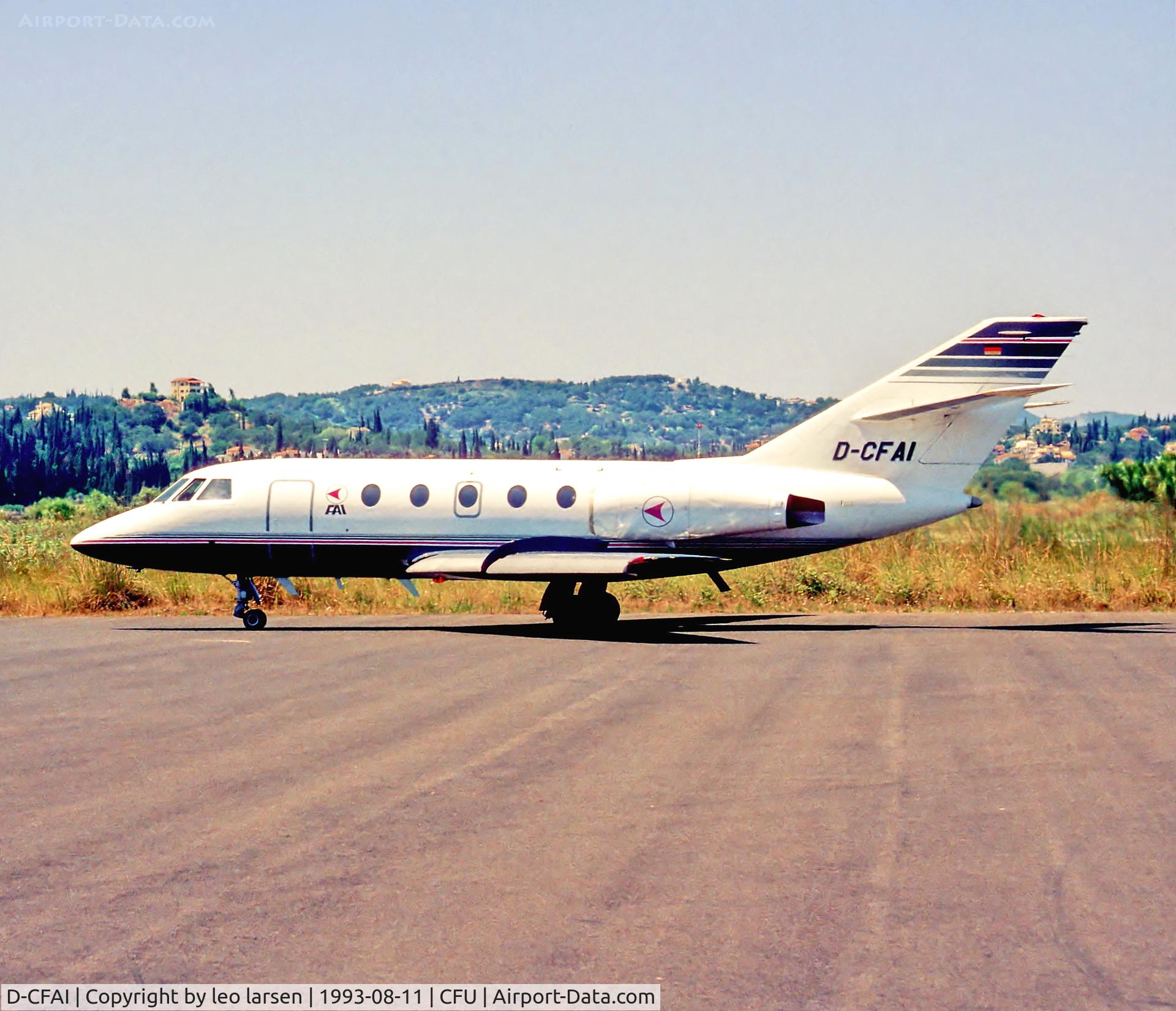 D-CFAI, 1975 Dassault Falcon 20F C/N 335, Corfu 11.8.93