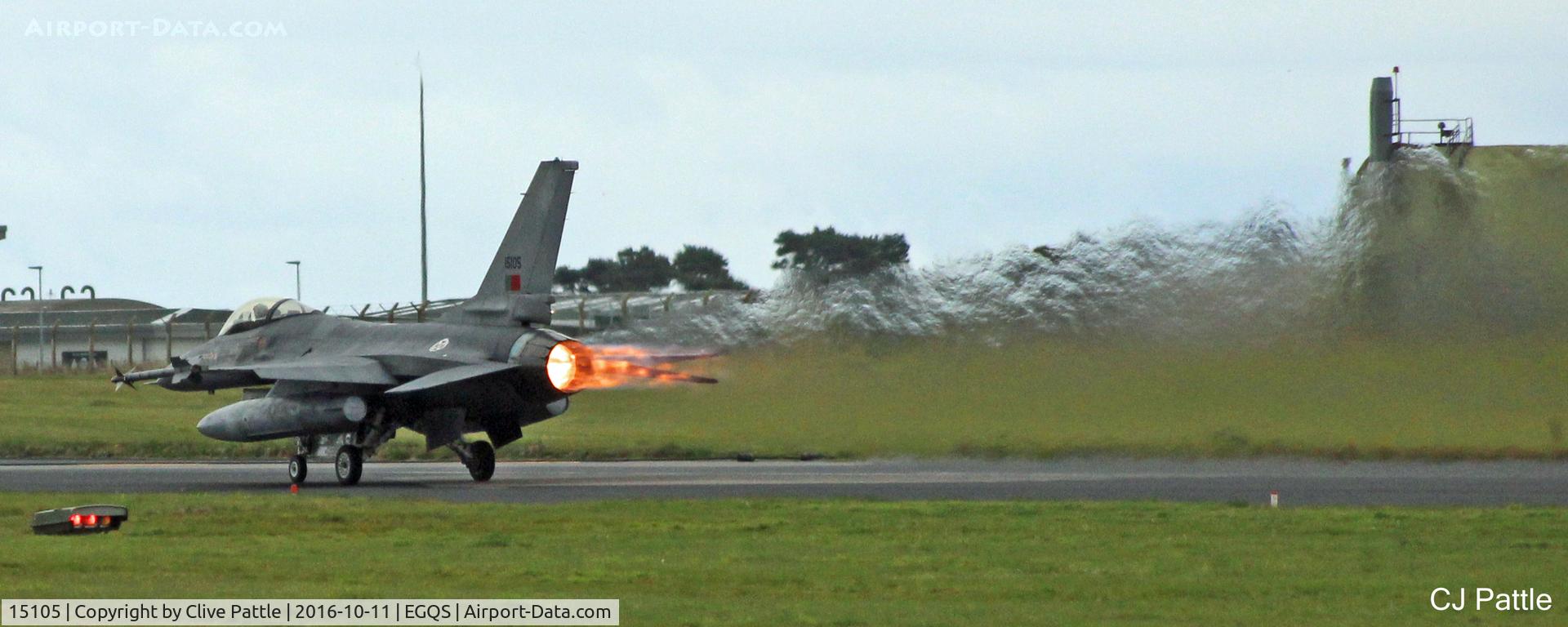 15105, Lockheed F-16AM Fighting Falcon C/N AA-5, Portugese AF action at RAF Lossiemouth EGQS during Exercise Joint Warrior 16-2
