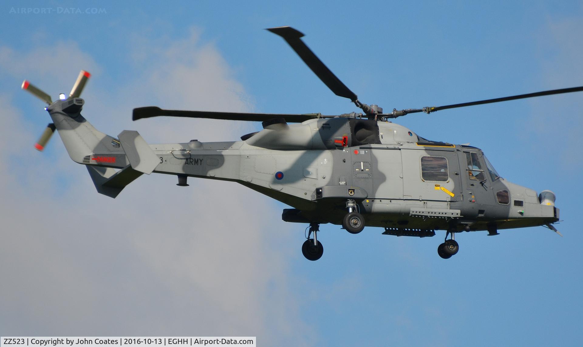 ZZ523, AgustaWestland AW-159 Wildcat AH.1 C/N 530, Low approach to 08