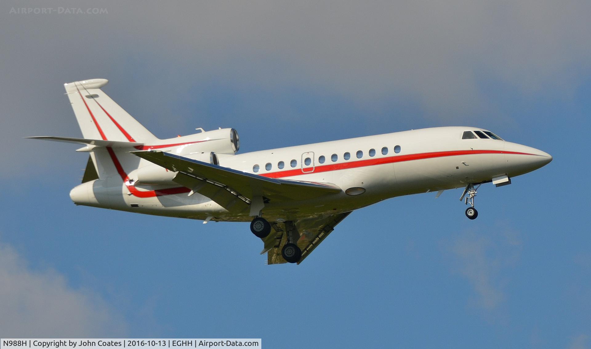 N988H, 2003 Dassault Falcon 900EX C/N 125, Arriving 08