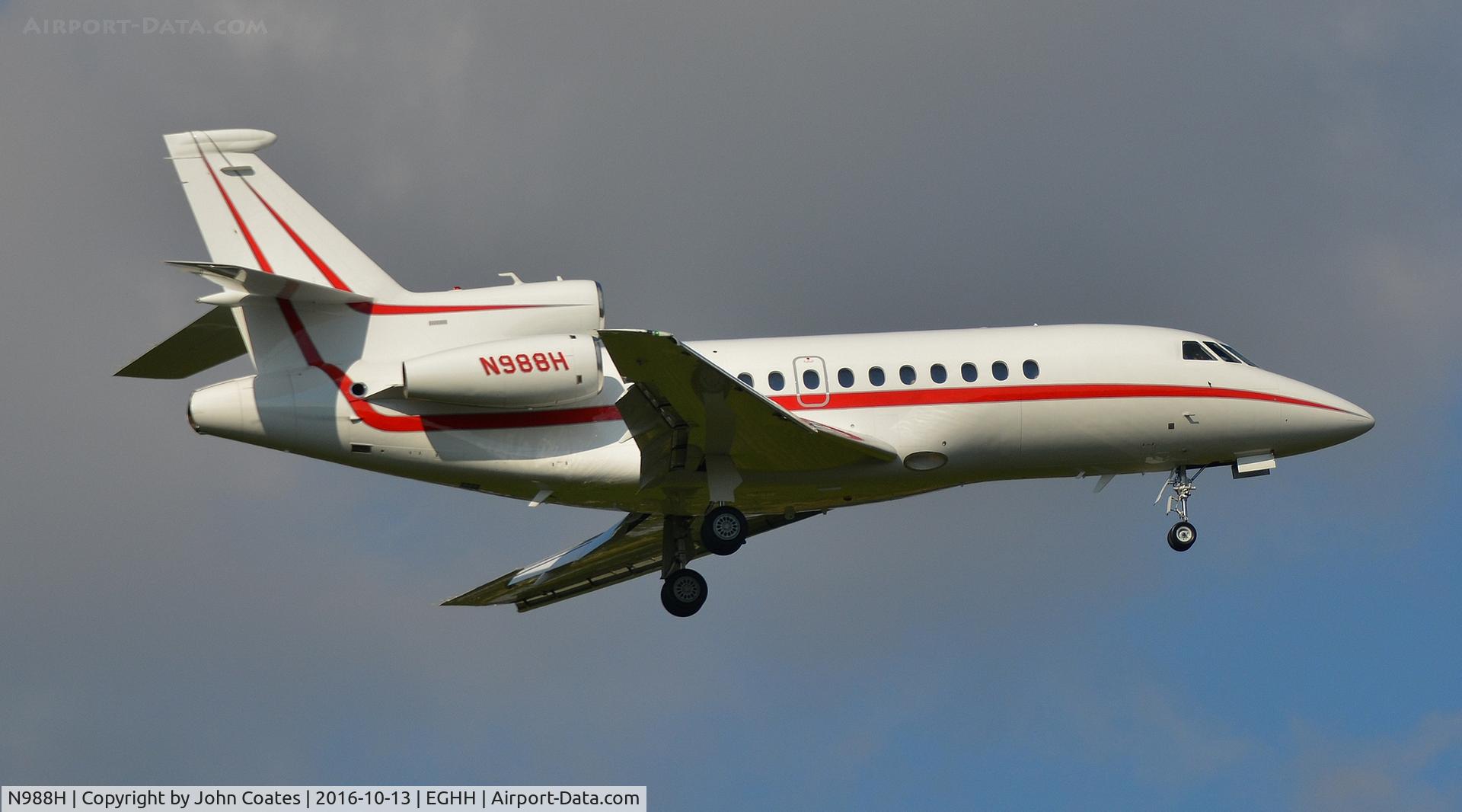 N988H, 2003 Dassault Falcon 900EX C/N 125, Finals to 08