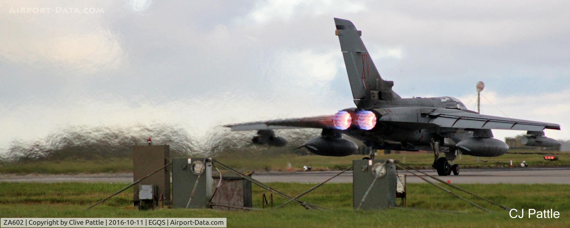 ZA602, 1982 Panavia Tornado GR.4 C/N 127/BT026/3066, Coded 'F' in the special marks of No.15 Sqn's 'MacRoberts Reply' at its home base of RAF Lossiemouth EGQS during Exercise Joint Warrior 16-2