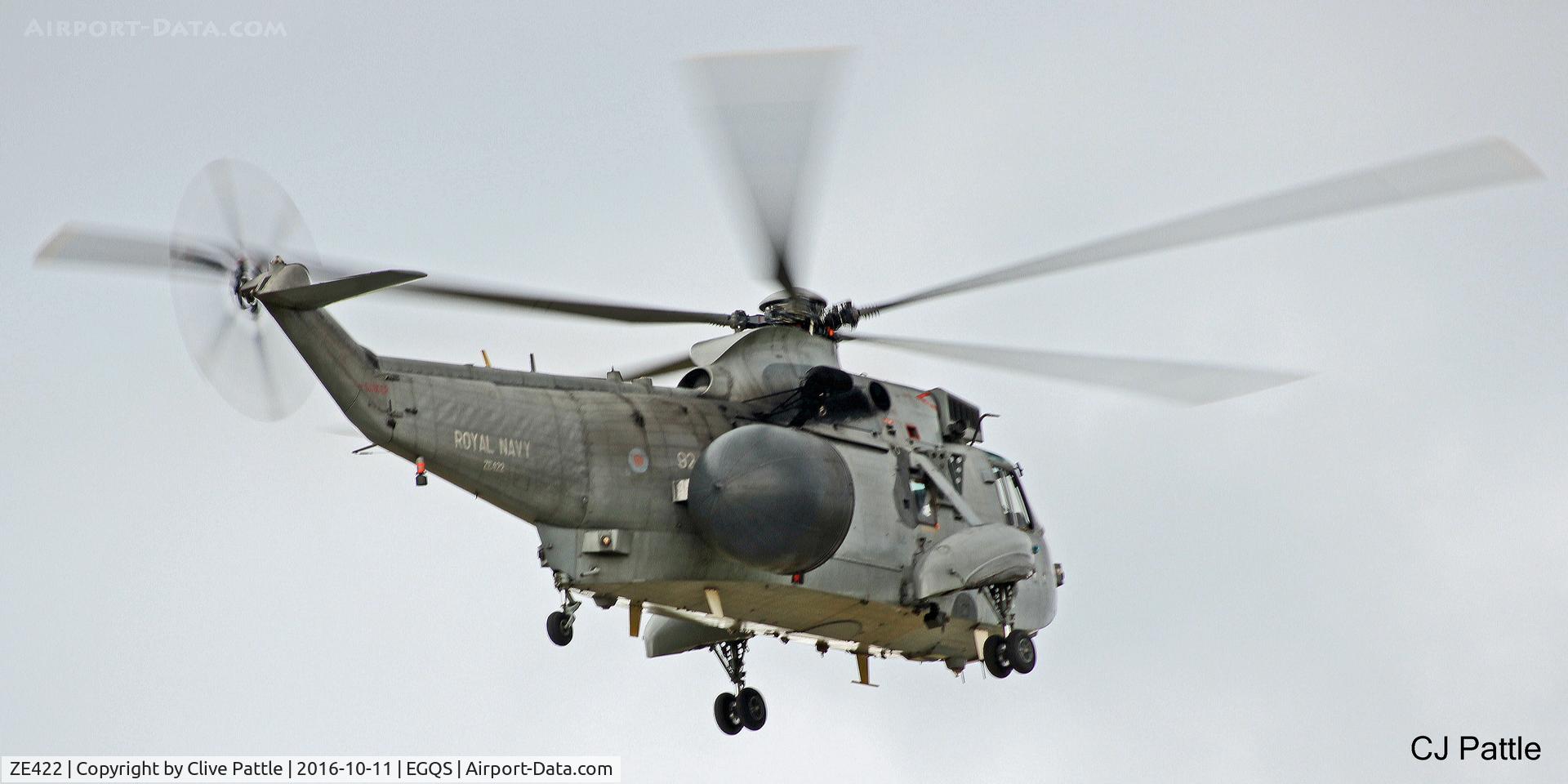 ZE422, 1986 Westland Sea King ASaC.7 C/N WA961, RN Fleet Air Arm coded '92' in action at RAF Lossiemouth EGQS during Exercise Joint Warrior 16-2