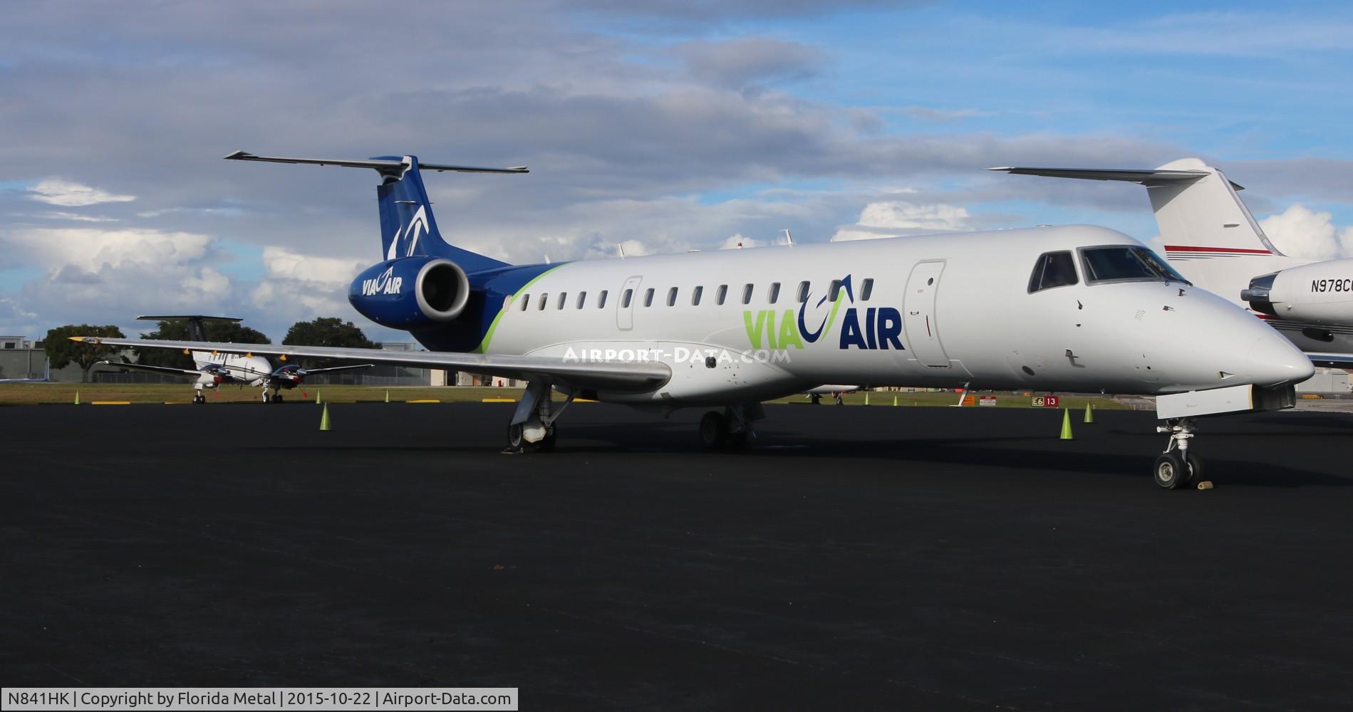 N841HK, 2001 Embraer ERJ-145LR (EMB-145LR) C/N 145382, Via Air