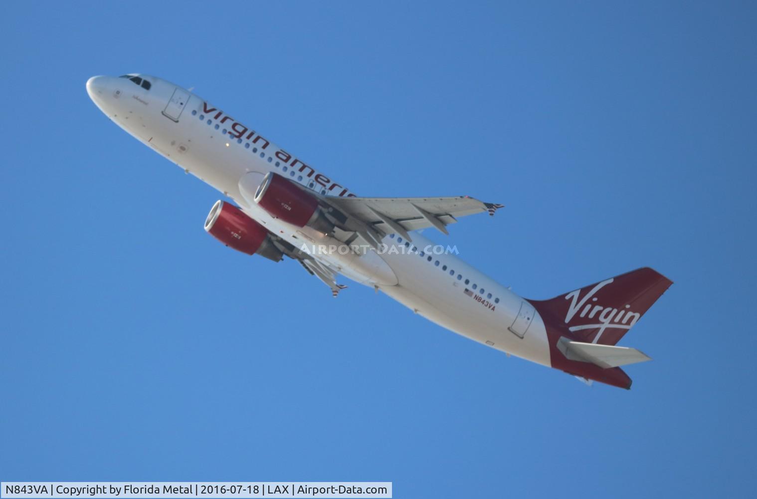 N843VA, 2011 Airbus A320-214 C/N 4814, Virgin America