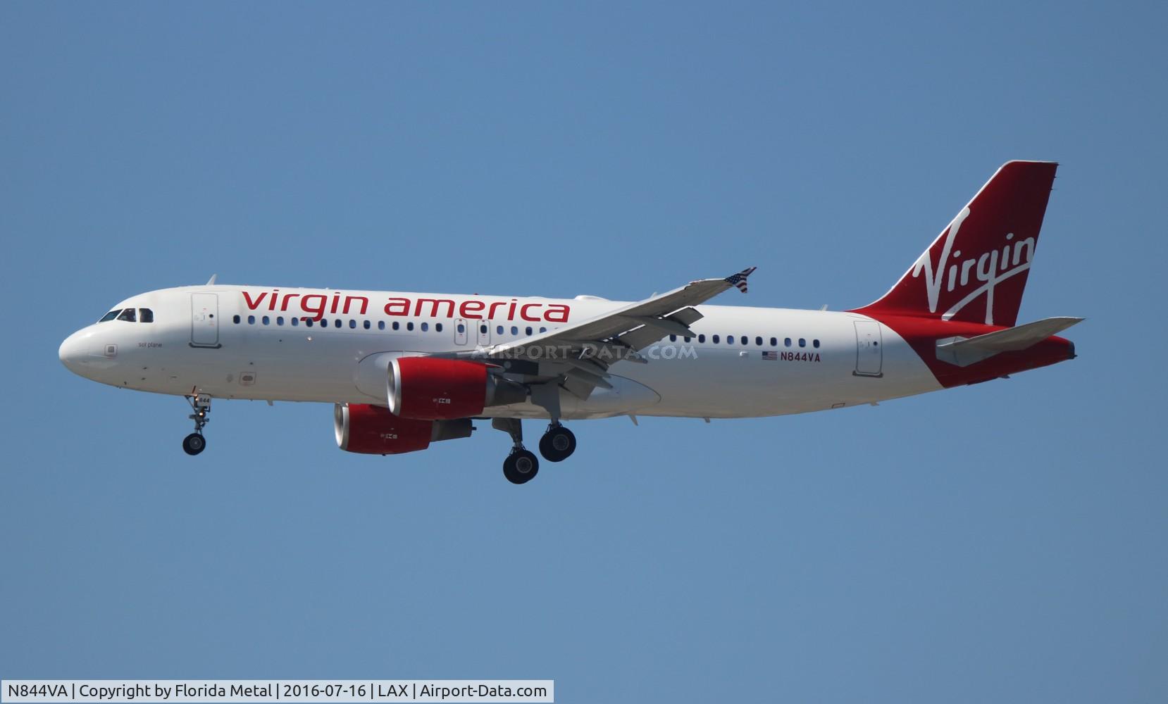 N844VA, Airbus A320-214 C/N 4851, Virgin America