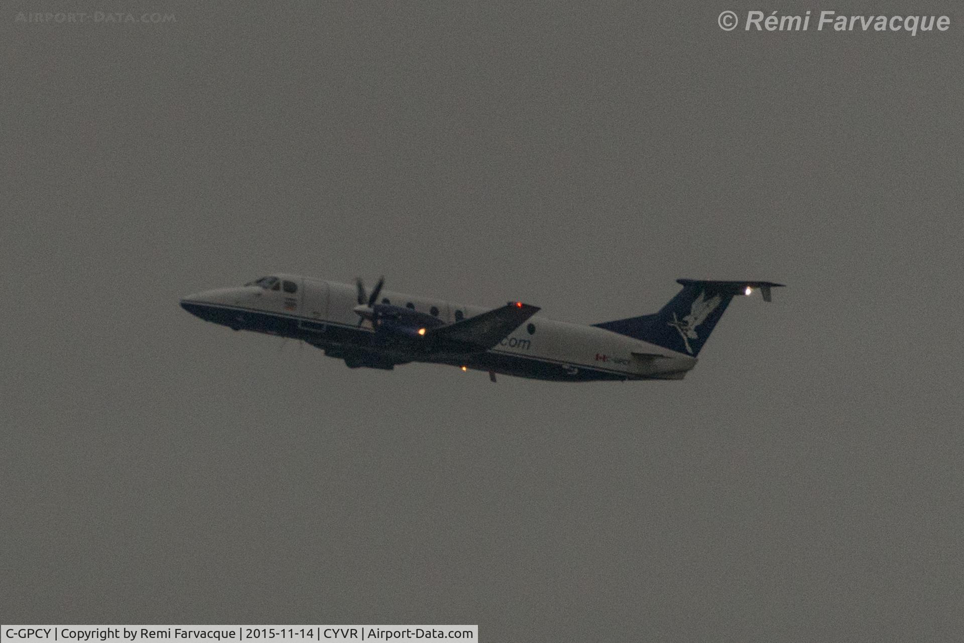 C-GPCY, Beech 1900C C/N UB-45, East take-off from south runway.