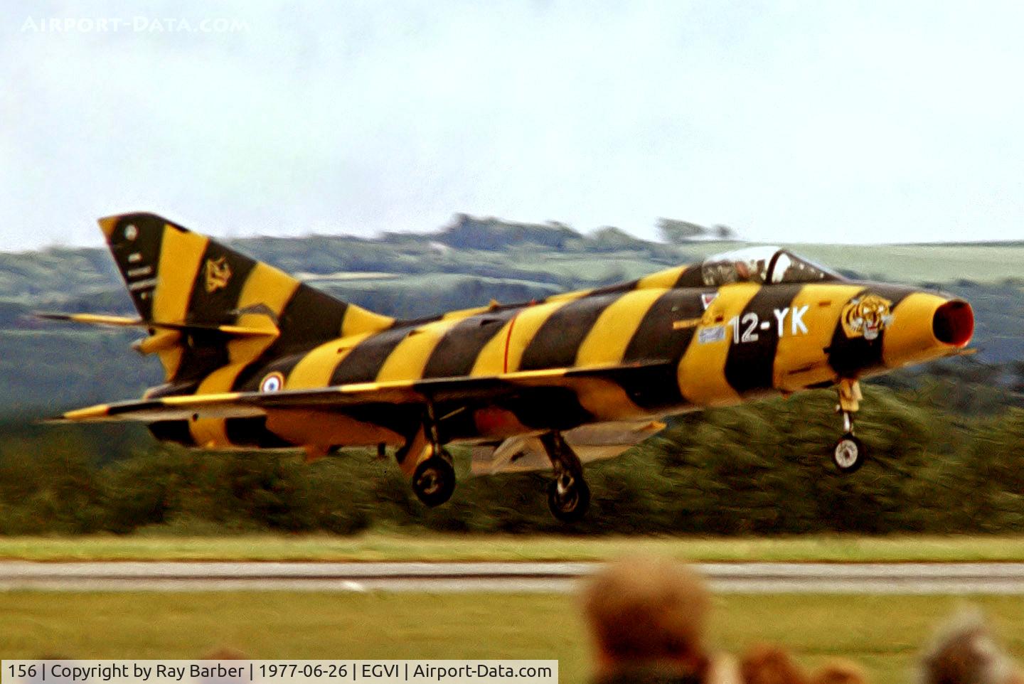 156, Dassault Super Mystere B.2 C/N 156, Dassault Super Mystere B.2 [156] (French Air Force) RAF Greenham Common~G 26/06/1977. From a slide,