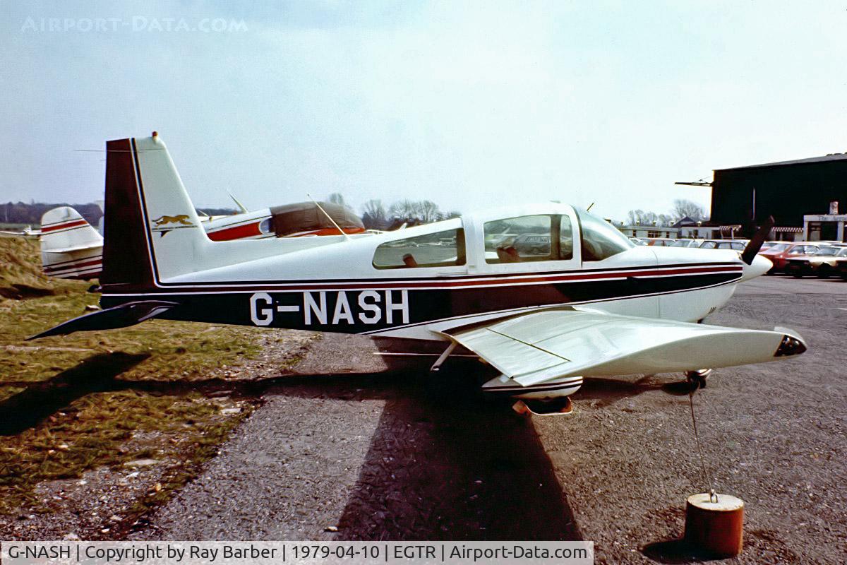 G-NASH, 1978 Grumman American AA-5A Cheetah C/N AA5A-0617, Grumman American AA-5A Cheetah [AA5A-0617] Elstree~G 10/04/1979. From a slide.