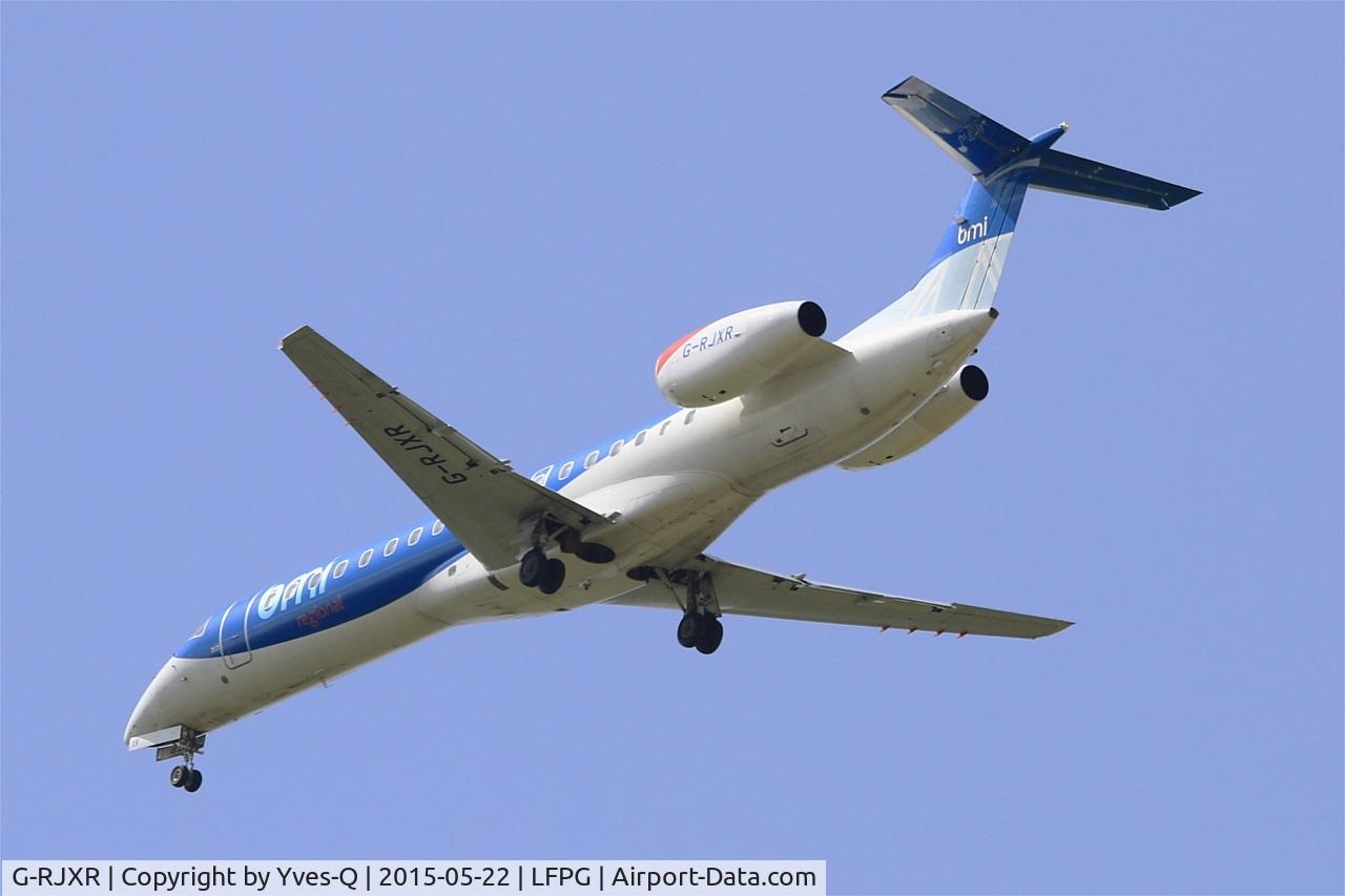 G-RJXR, 1998 Embraer EMB-145EP (ERJ-145EP) C/N 145070, Embraer EMB-145EP (ERJ-145EP), On final rwy 27R, Roissy Charles De Gaulle Airport (LFPG-CDG)