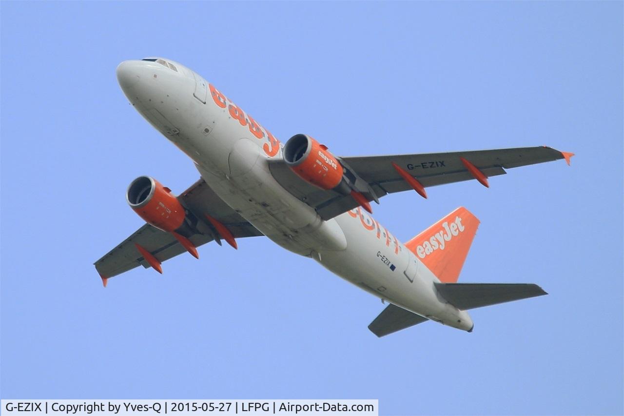 G-EZIX, 2005 Airbus A319-111 C/N 2605, Airbus A319-111, Take off rwy 27L, Roissy Charles De Gaulle airport (LFPG-CDG)
