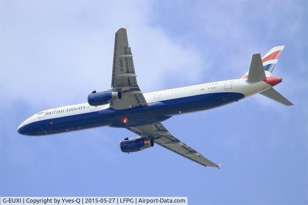 G-EUXI, 2005 Airbus A321-231 C/N 2536, Airbus A321-231, Take off Rwy 27L, Roissy Charles De Gaulle Airport (LFPG-CDG)