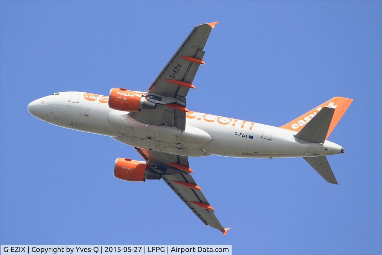 G-EZIX, 2005 Airbus A319-111 C/N 2605, Airbus A319-111, Take off rwy 27L, Roissy Charles De Gaulle airport (LFPG-CDG)