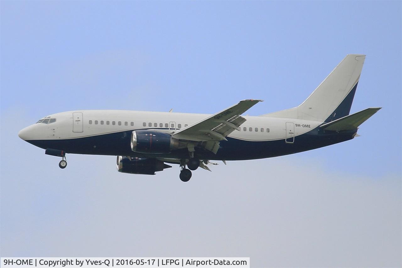 9H-OME, 1991 Boeing 737-505 C/N 24274, Boeing 737-505, On final rwy 27R, Roissy Charles De Gaulle Airport (LFPG-CDG)