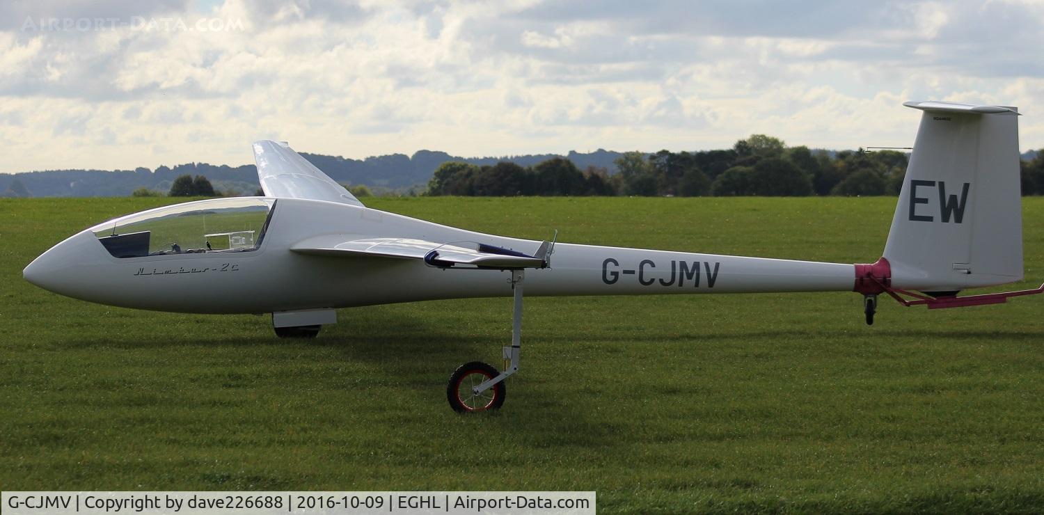 G-CJMV, 1978 Schempp-Hirth Nimbus 2C C/N 179, G CJMV being towed to the winch area at Lasham - EGHL
