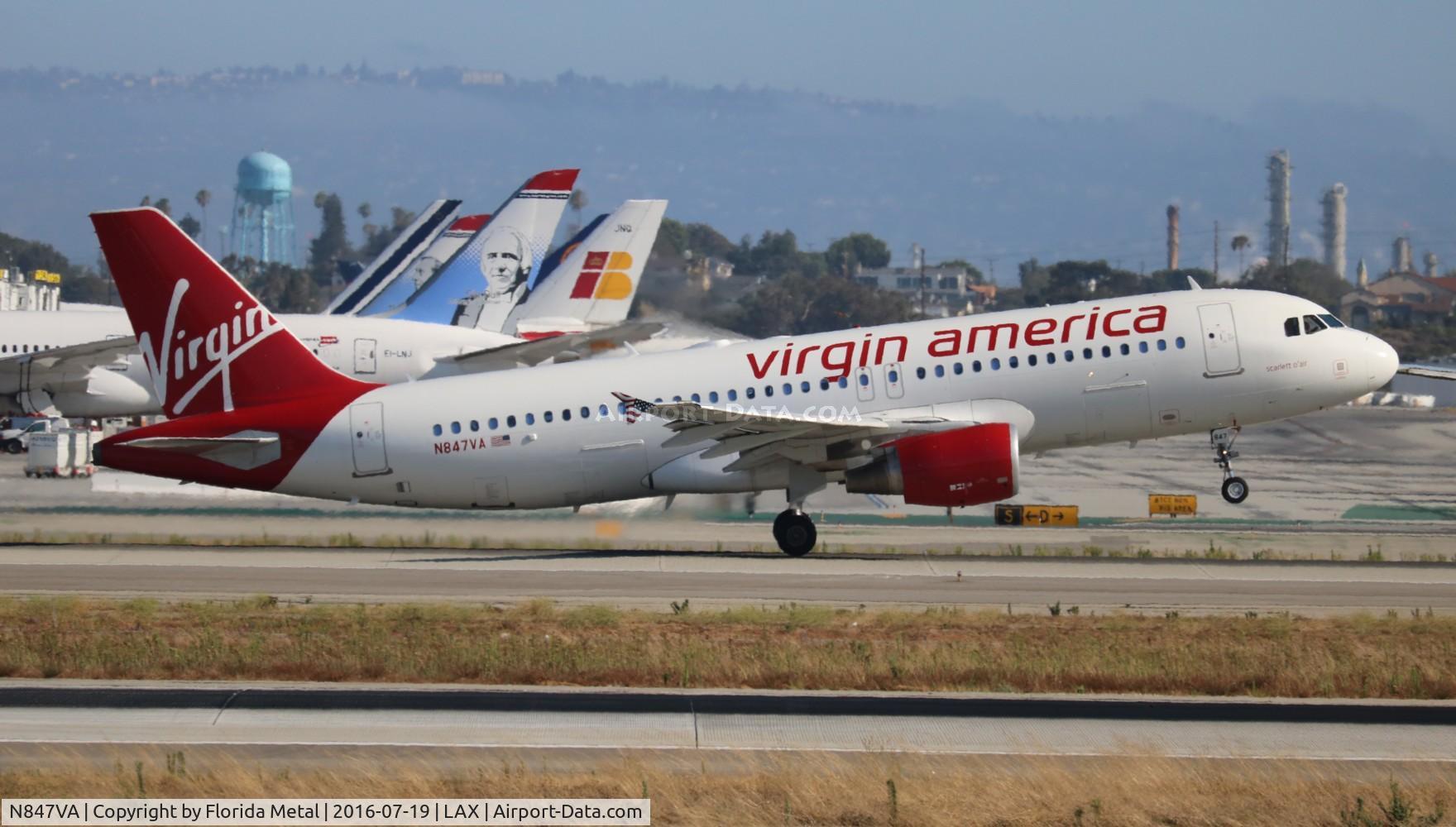 N847VA, 2011 Airbus A320-214 C/N 4948, Virgin America