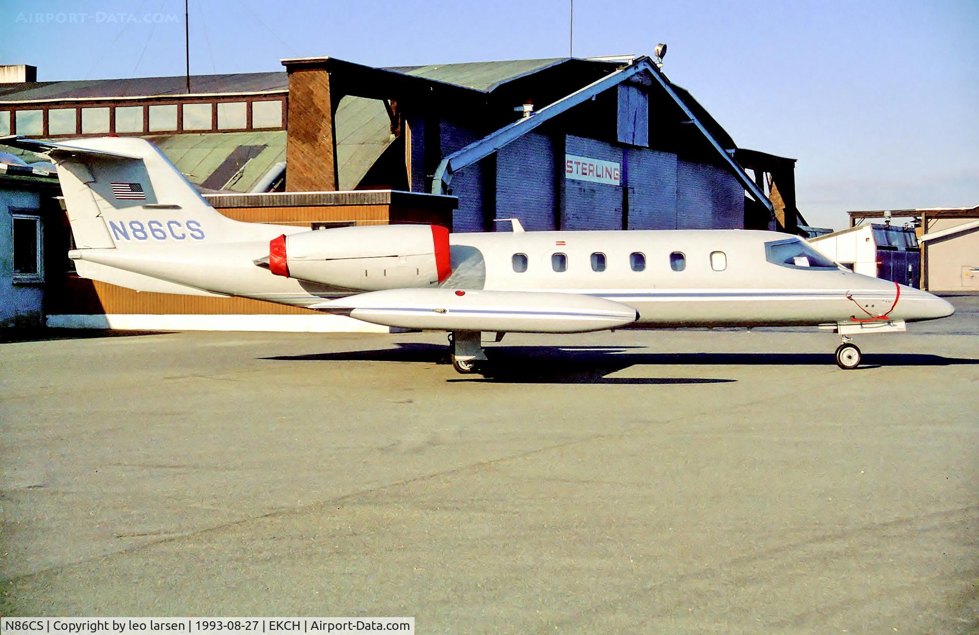N86CS, 1976 Learjet 35A C/N 35-086, Copenhagen 27.8.93
