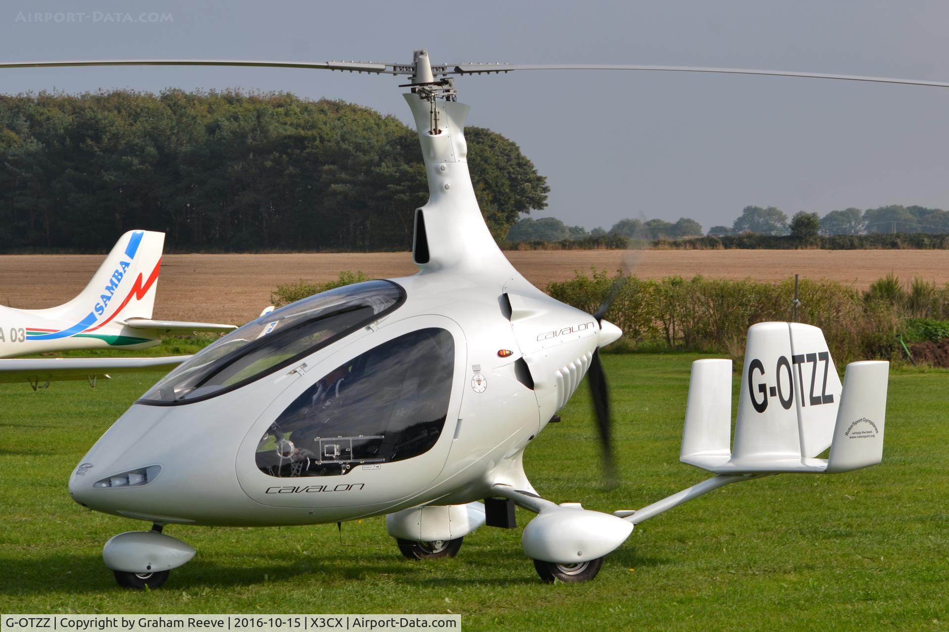 G-OTZZ, 2016 Rotorsport Uk Cavalon C/N RSUK/CVLN/021, Just landed at Northrepps.