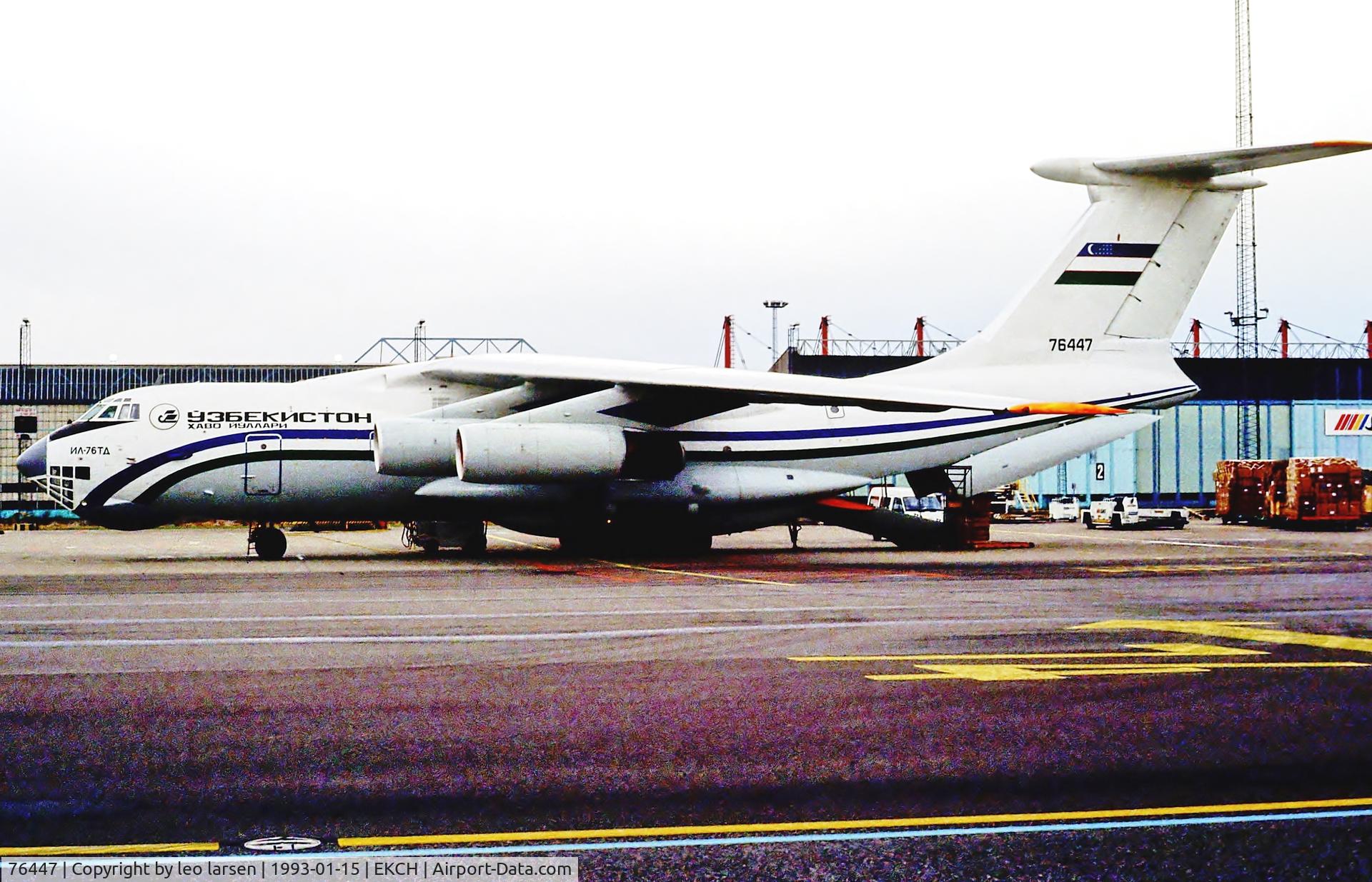 76447, 1992 Ilyushin IL-76TD C/N 1023412389, Copenhagen 15.1.93